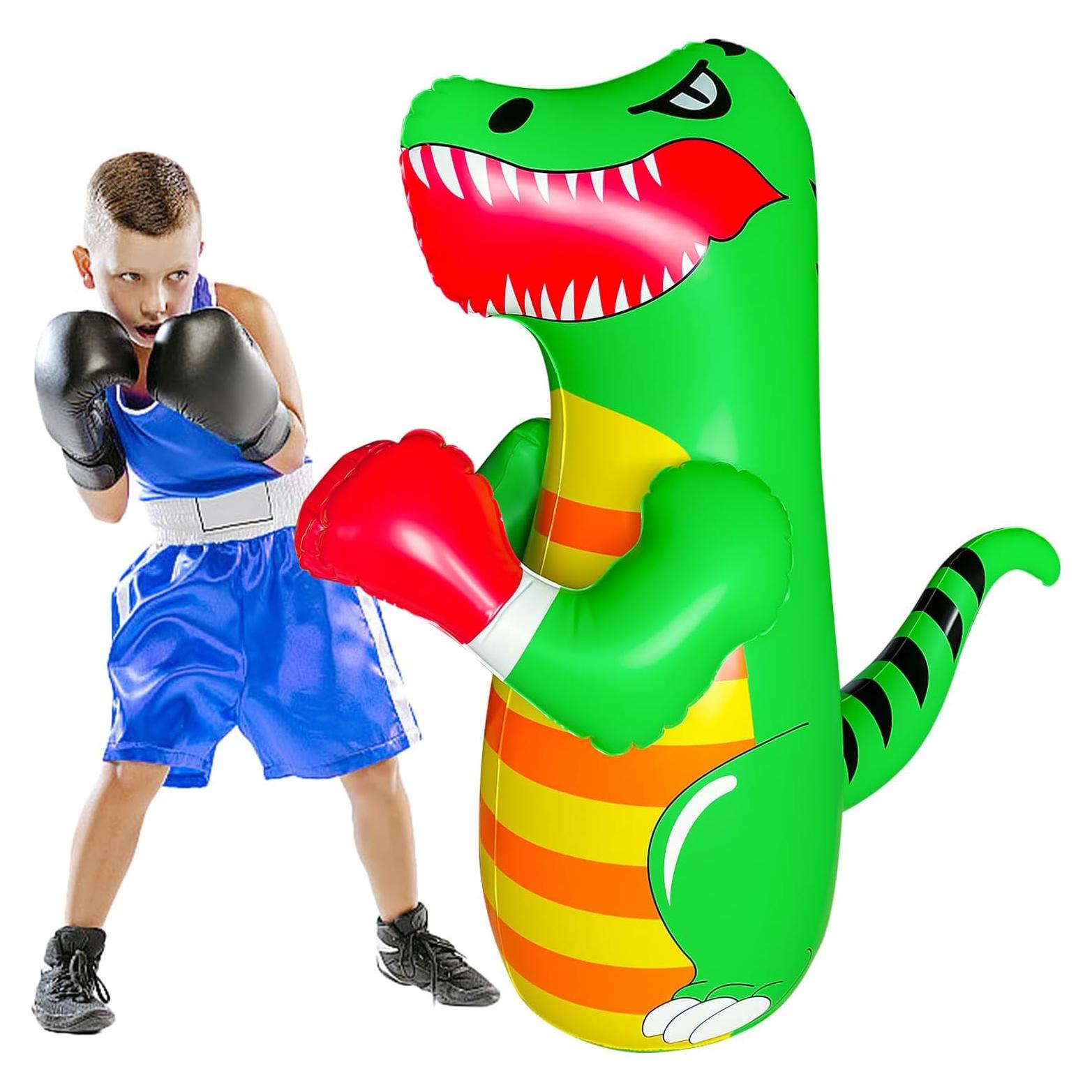 Bolsa de Boxeo Inflable OLNIEZZL Dinosaurio 119.4 cm para Niños