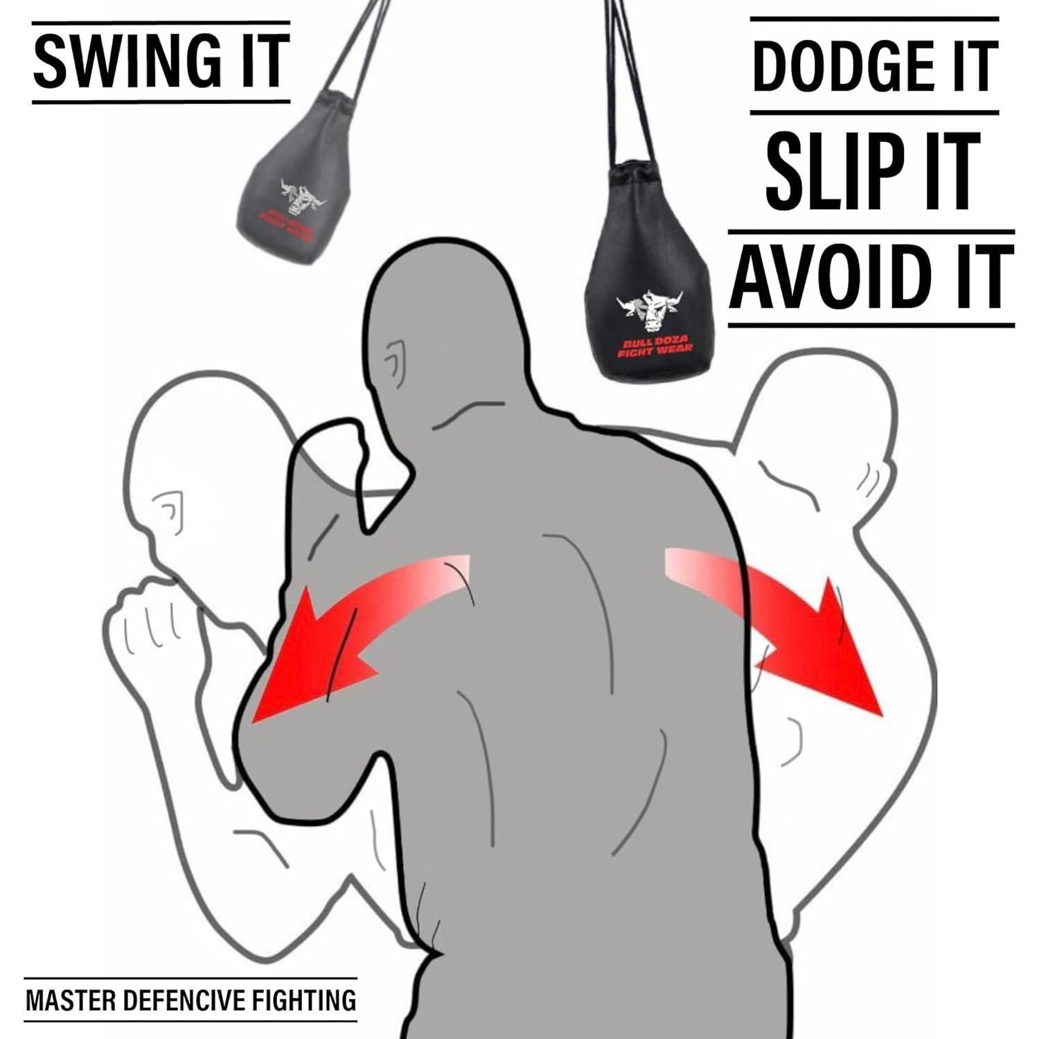 Bolsa de Slip BULL DOZA FIGHT WEAR - 1kg - Negra - Entrenamiento