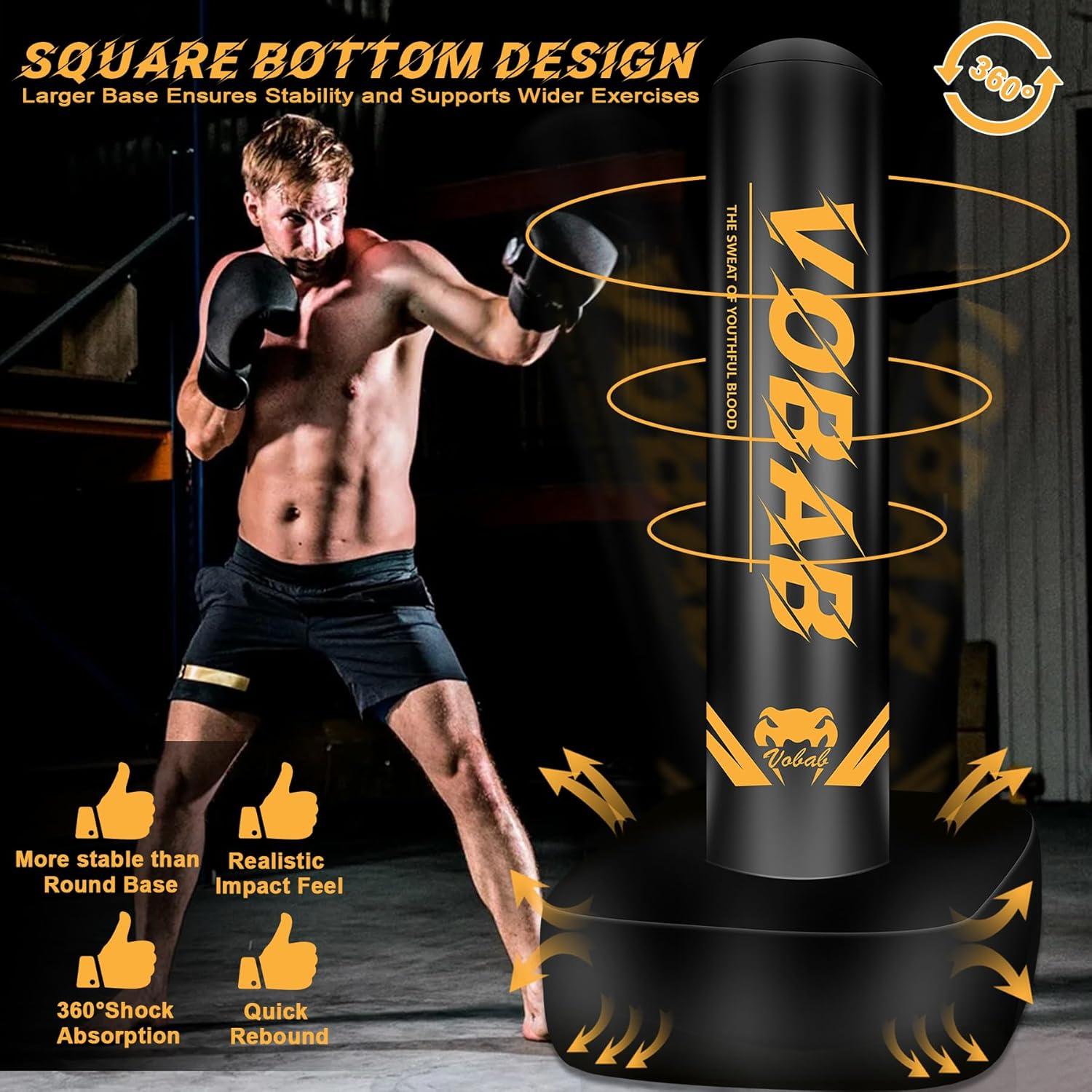 Bolsa de Boxeo Pesada SPOXING 70" Ajustable para Adultos