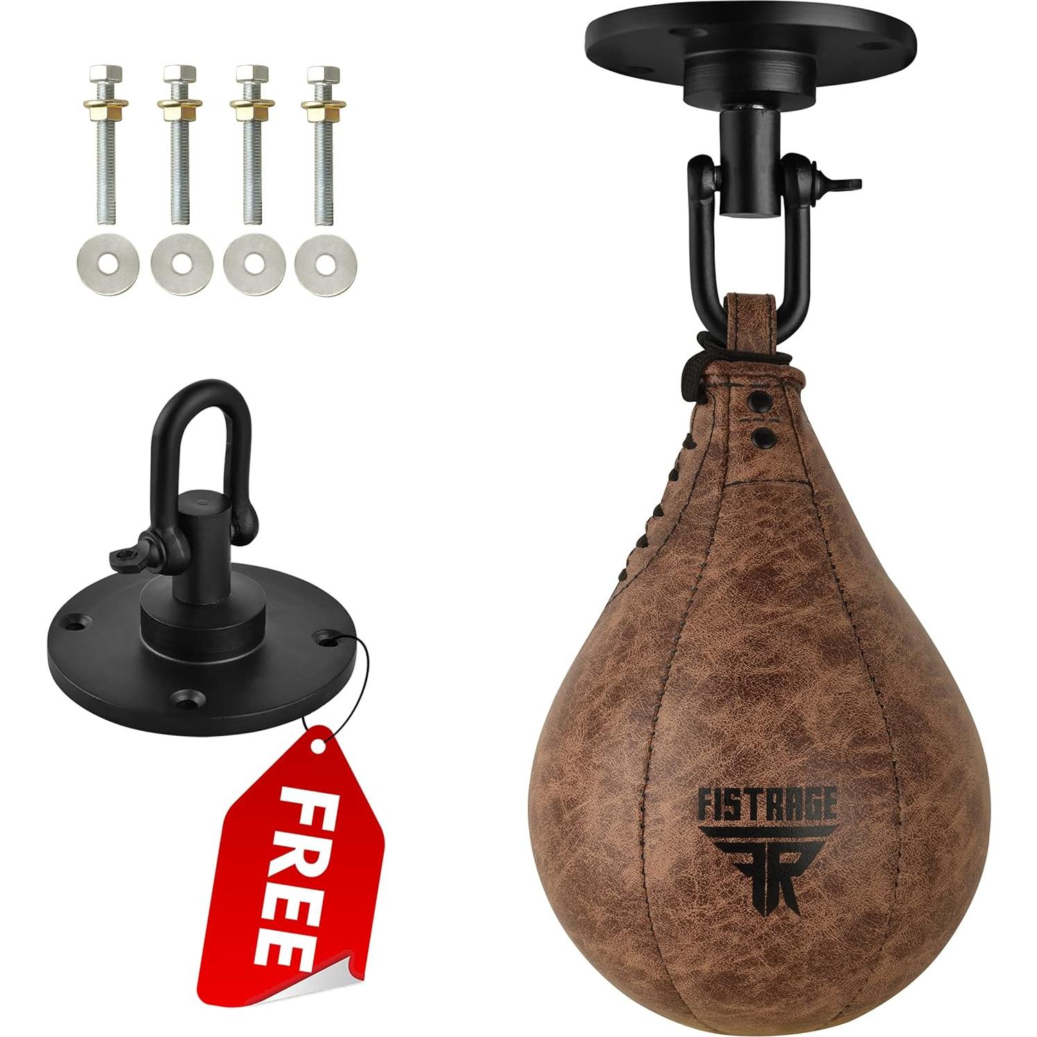 Bolsa de Velocidad FISTRAGE de Cuero para Boxeo y MMA