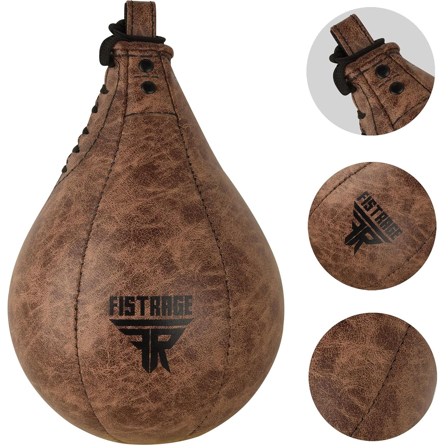 Bolsa de Velocidad FISTRAGE de Cuero para Boxeo y MMA
