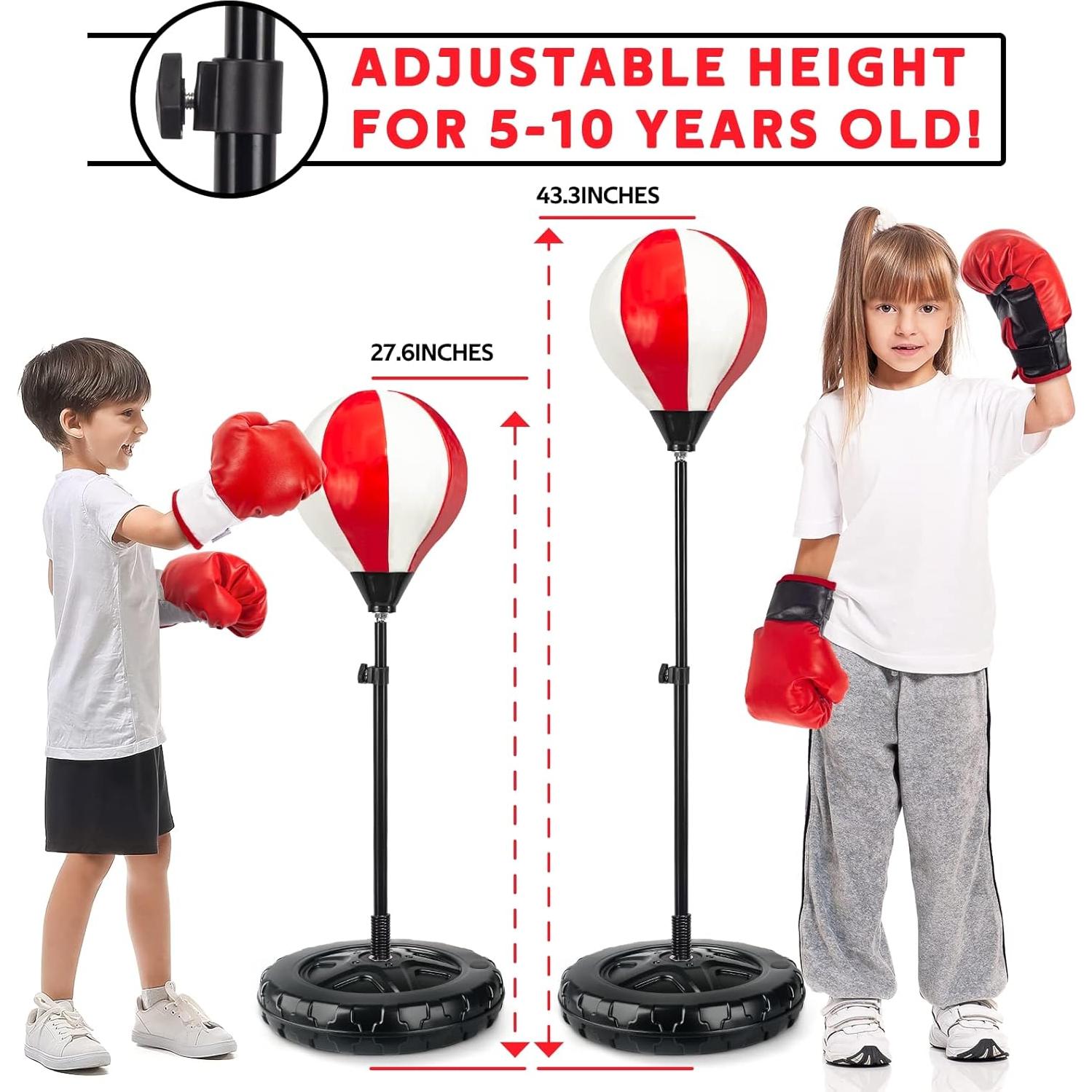 Saco de Boxeo Grande SpringFlower para Niños con Guantes