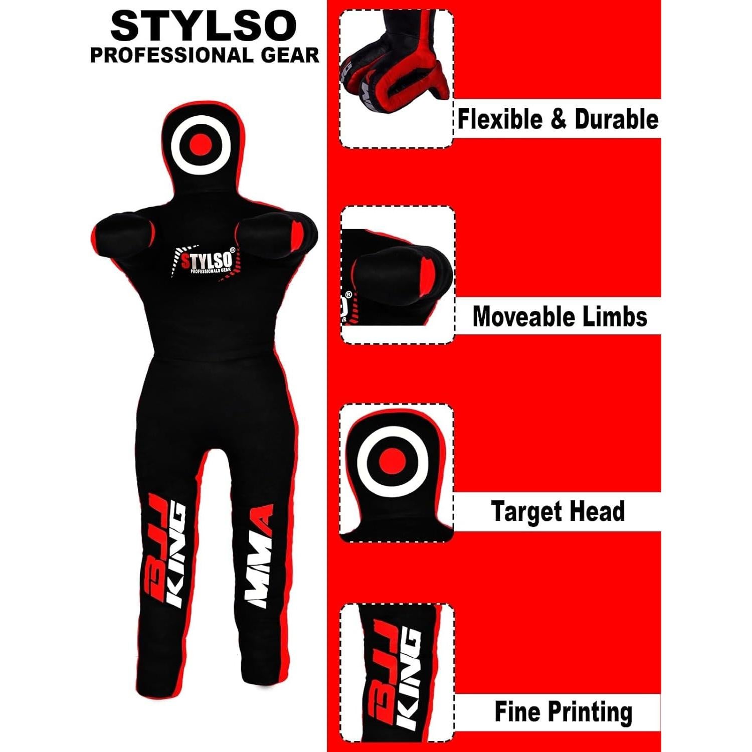 Muñeco de Lucha Sin Rellenar Stylso 1.52m para BJJ MMA