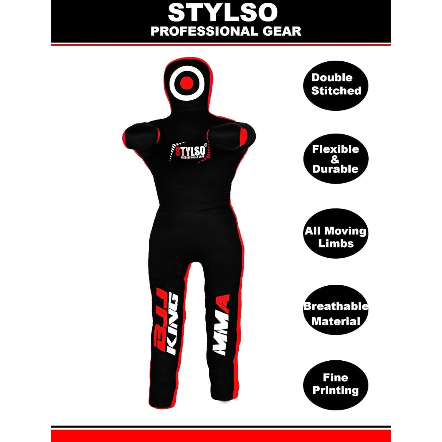 Muñeco de Lucha Sin Rellenar Stylso 1.52m para BJJ MMA