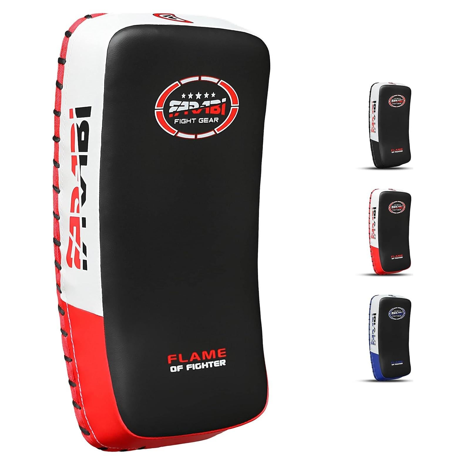 Pad de Entrenamiento Curvado Farabi Sports 36x19cm Rojo/Blanco