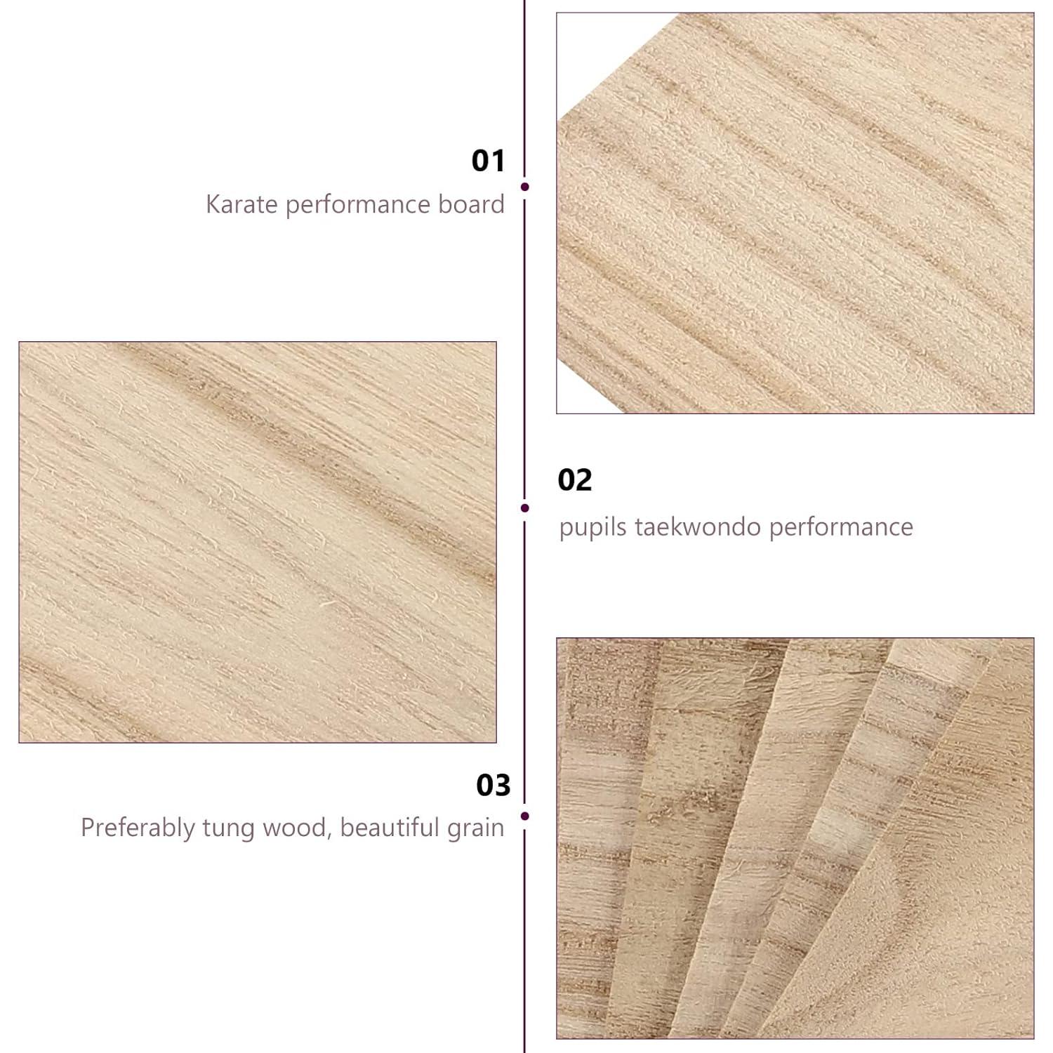 10 Tablas de Rompimiento de Madera SENTOP para Karate y Taekwondo