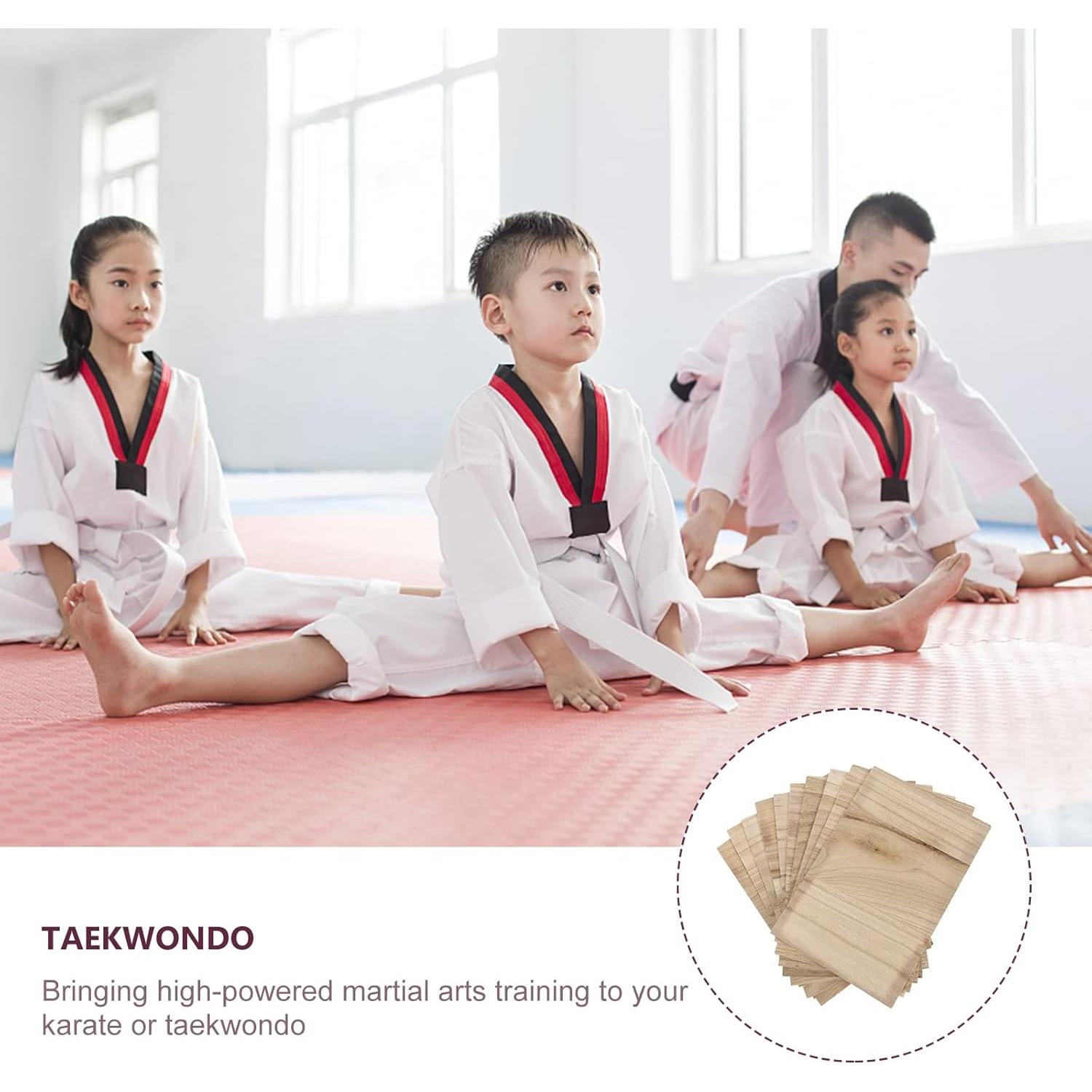 10 Tablas de Rompimiento de Madera SENTOP para Karate y Taekwondo