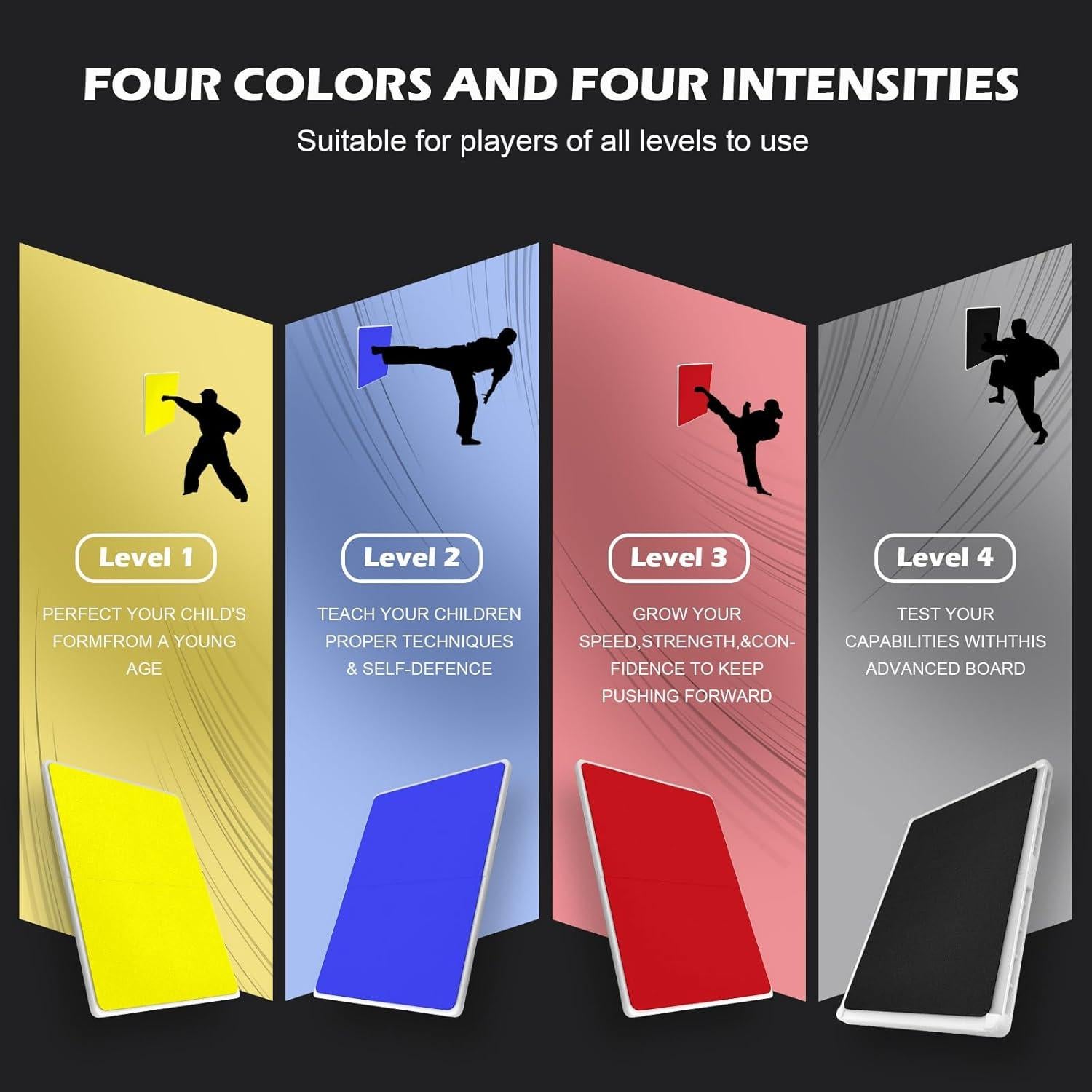 4 Tableros Requebrajables Pelreame para Artes Marciales