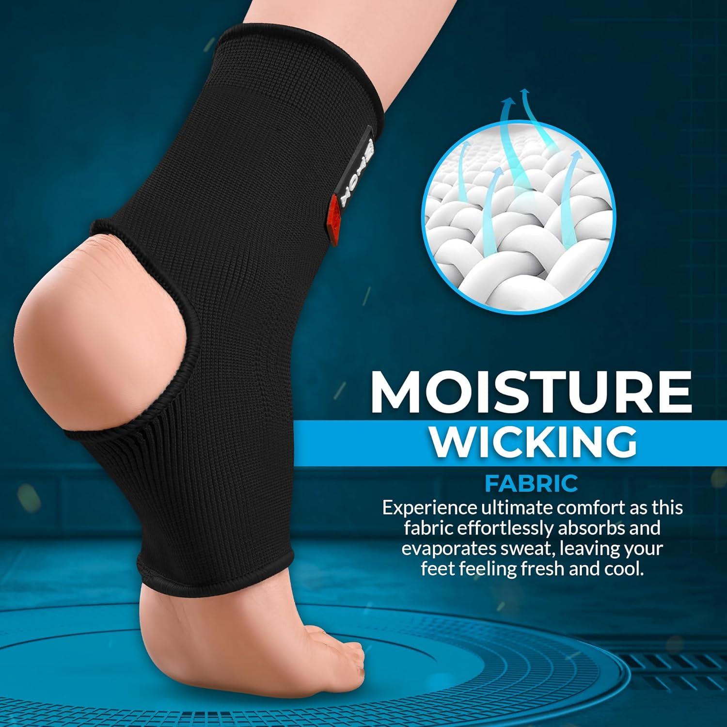 Faja de Compresión para Tobillo WYOX - Soporte Unisex Negro