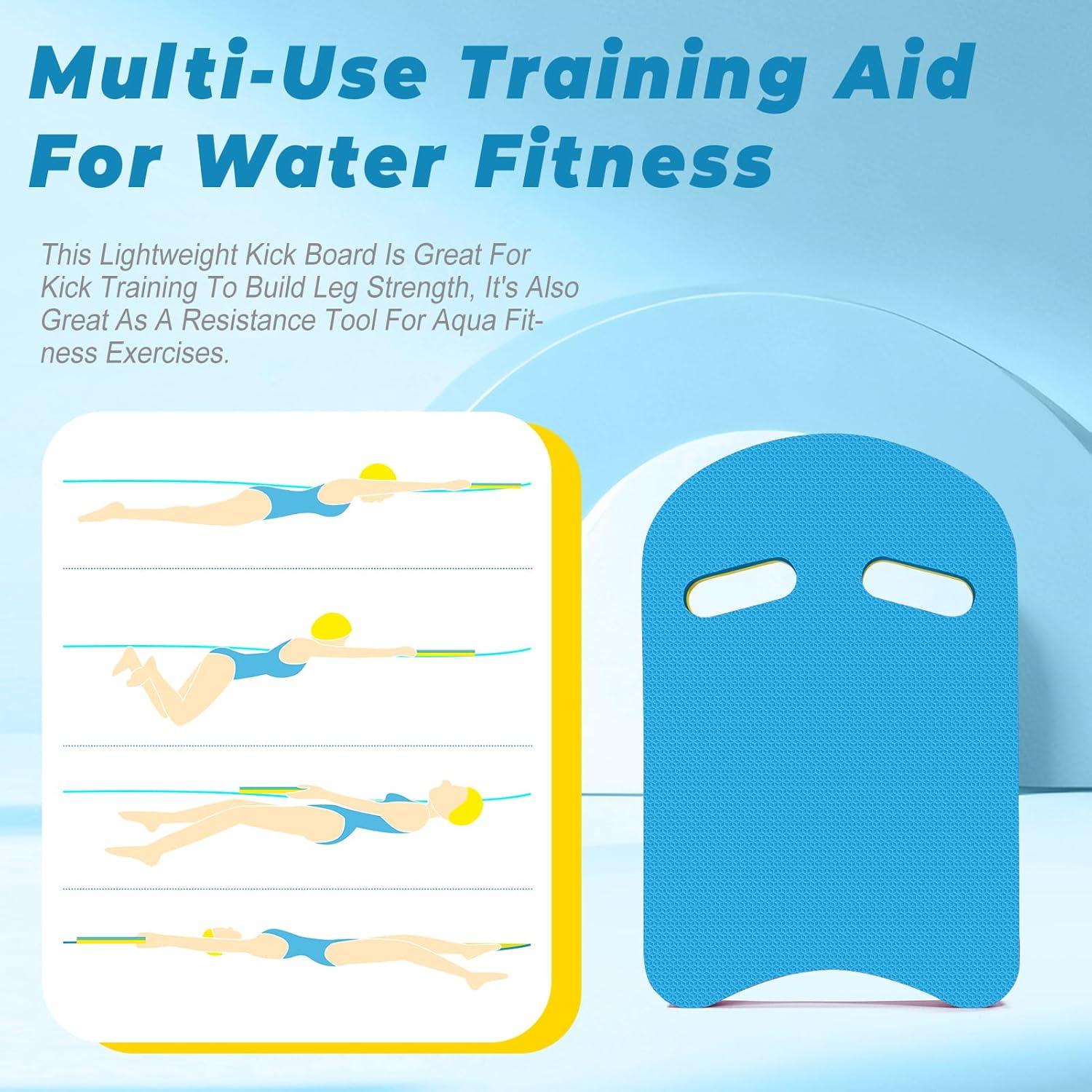 Tablero de Natación Biguphate EVA 45x27 cm Azul Amarillo
