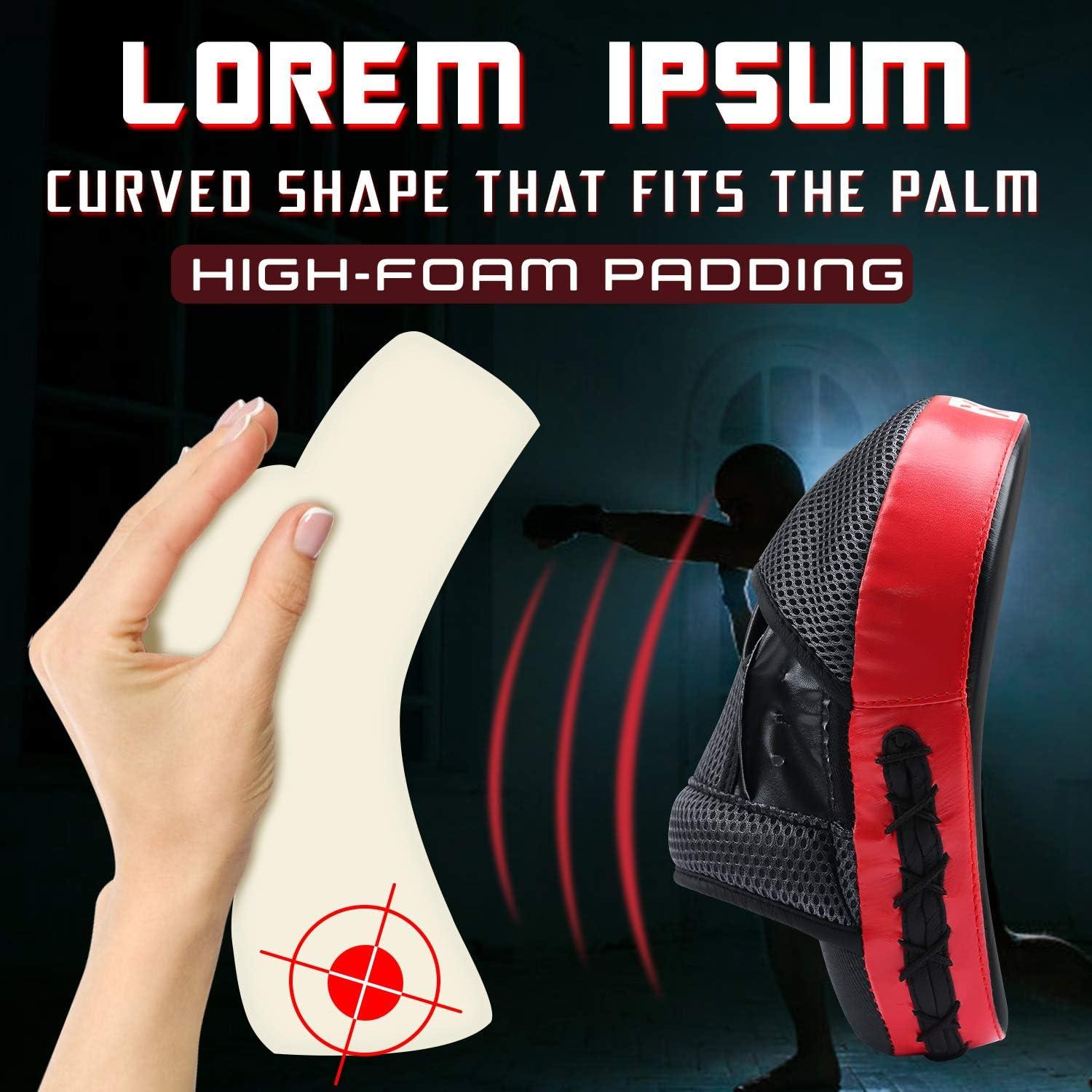 Guantes de Boxeo Xnature Rojo - Almohadillas de Entrenamiento