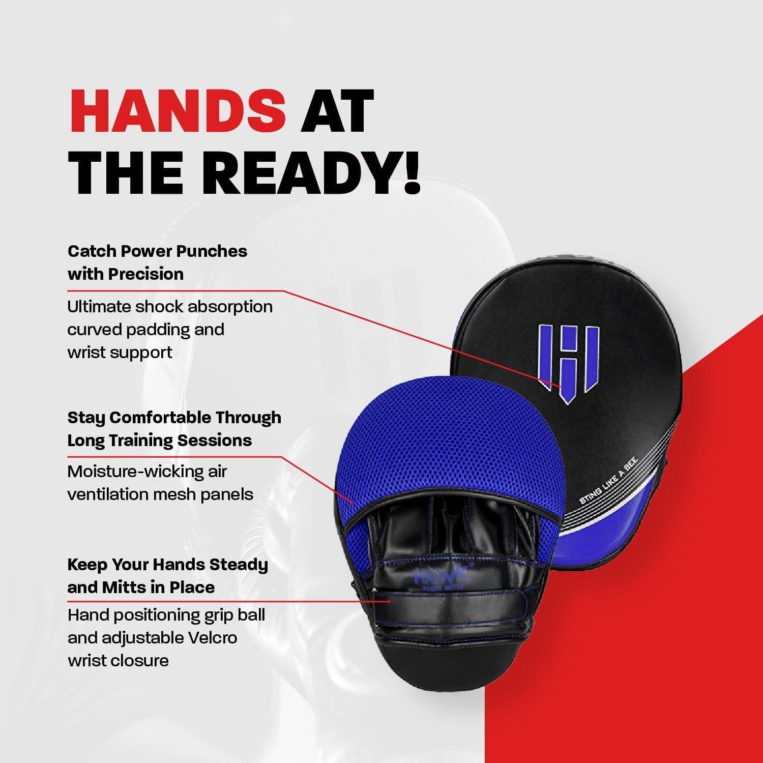 Guantes de Boxeo Hawk Sports de Cuero Sintético para Entrenamiento