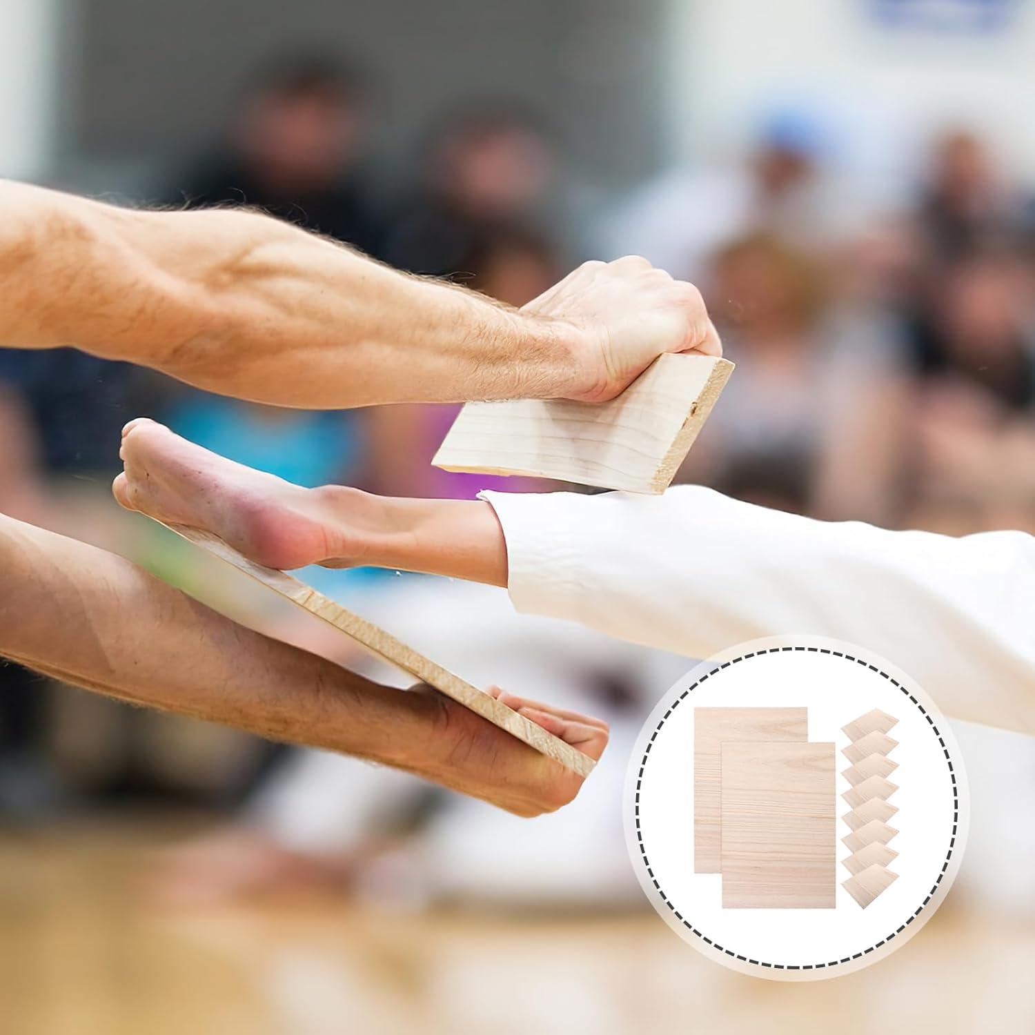 Tablas de Rompimiento de Madera Homoyoyo 10 Pcs para Taekwondo
