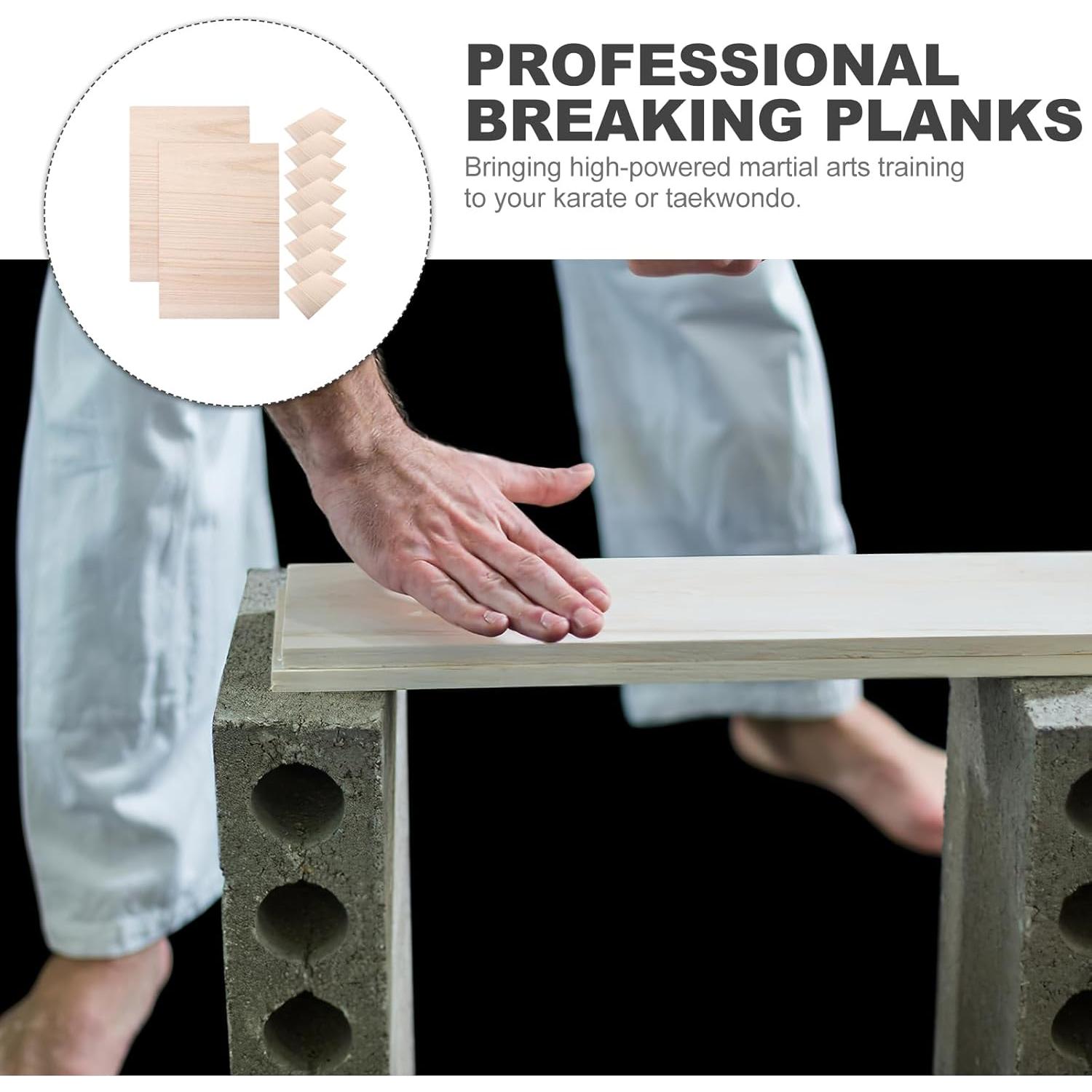 Tablas de Rompimiento de Madera Homoyoyo 10 Pcs para Taekwondo
