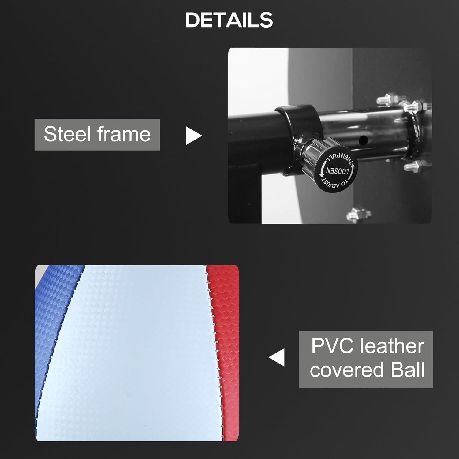 Bolsa de Velocidad de Boxeo Soozier Ajustable 71x60x68 cm