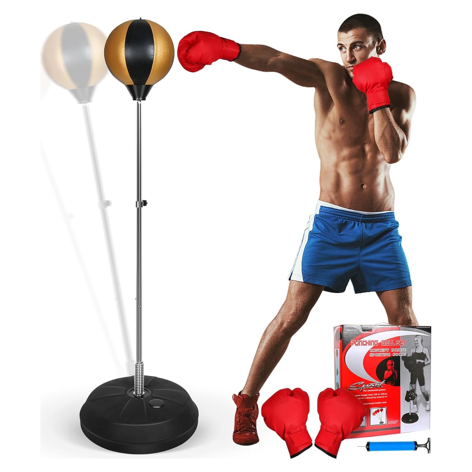 Bolsa de Boxeo INNOLIFE Ajustable 120-150 cm con Guantes