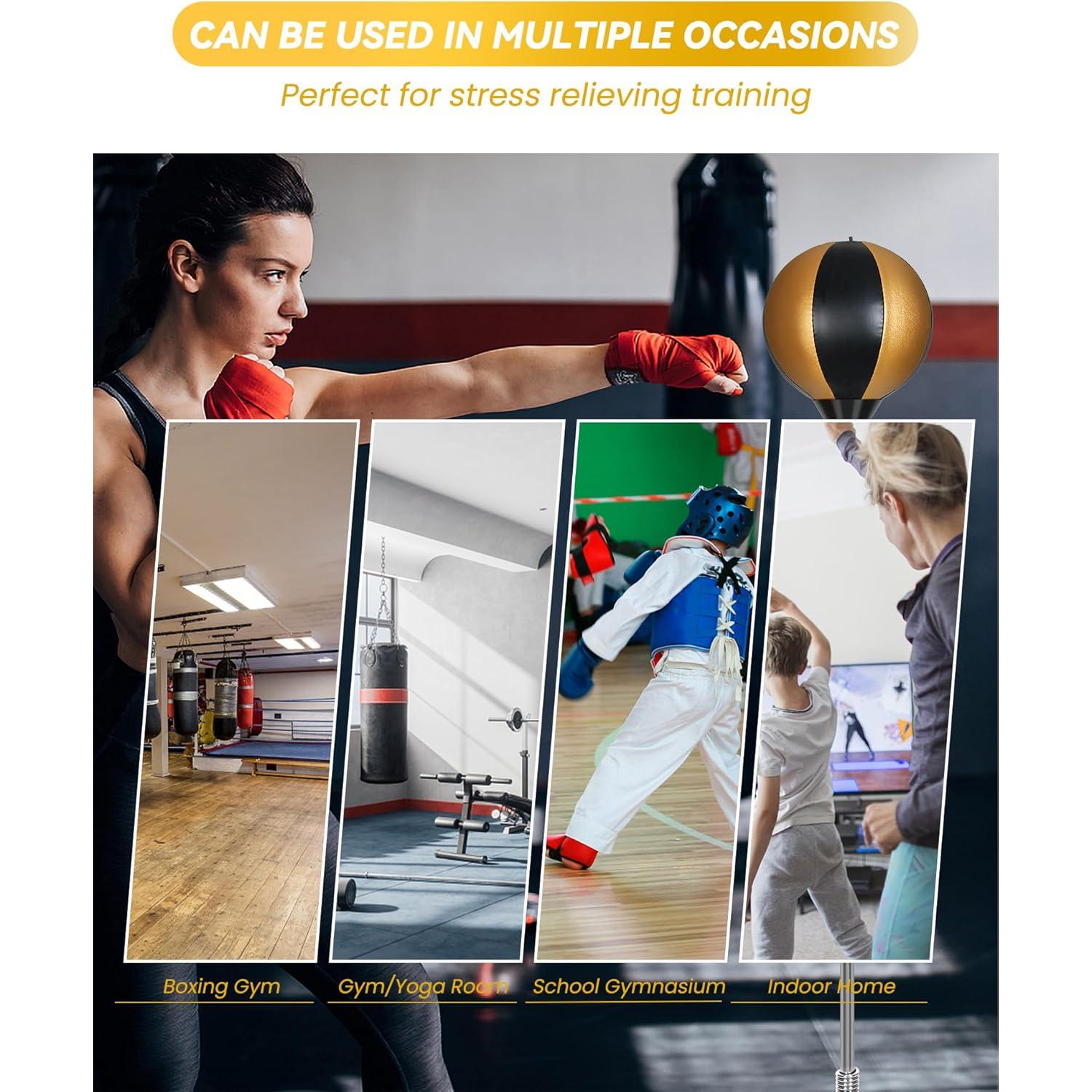 Bolsa de Boxeo INNOLIFE Ajustable 120-150 cm con Guantes