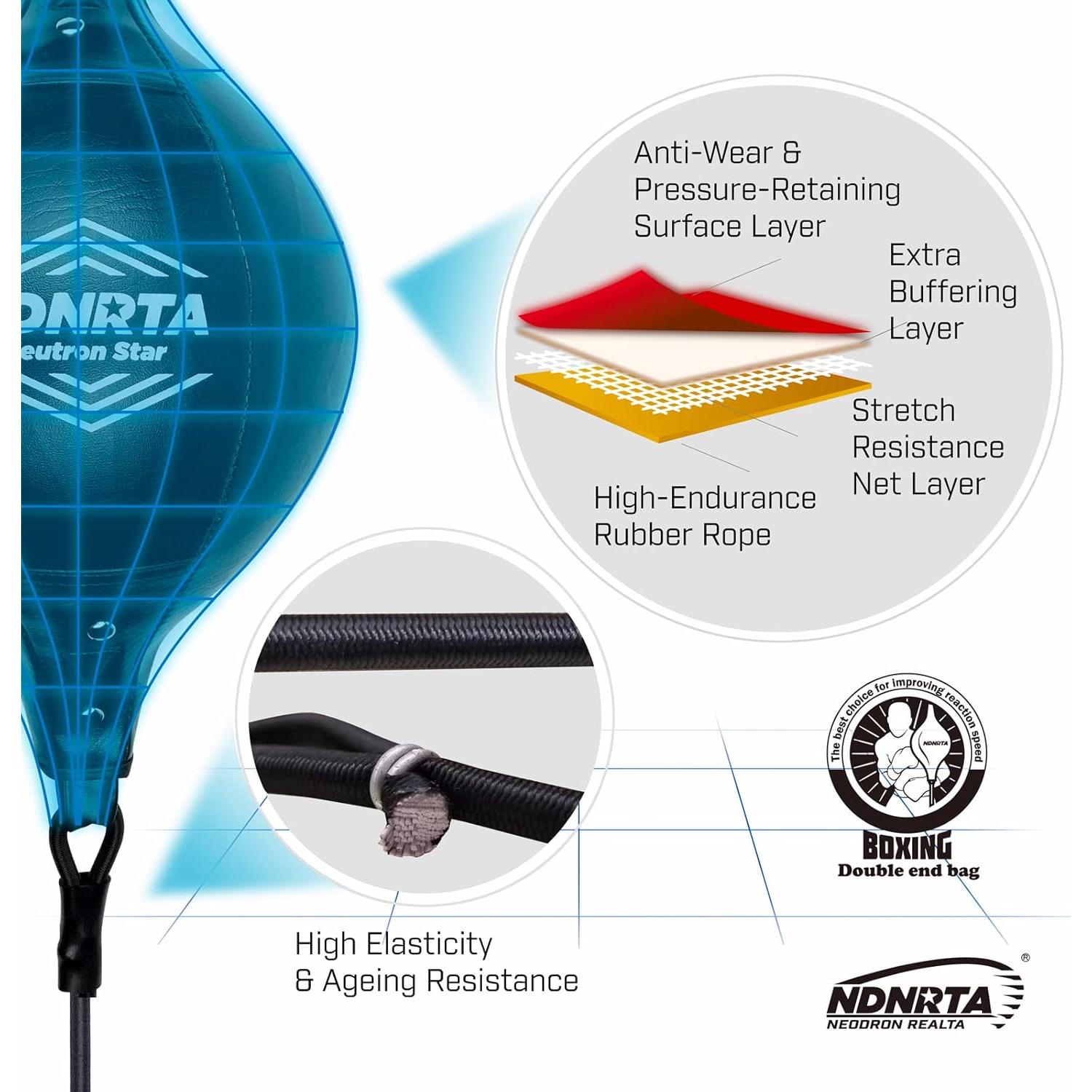 Bolsa de Doble Extremo NDNRTA Mejorada para Boxeo y MMA