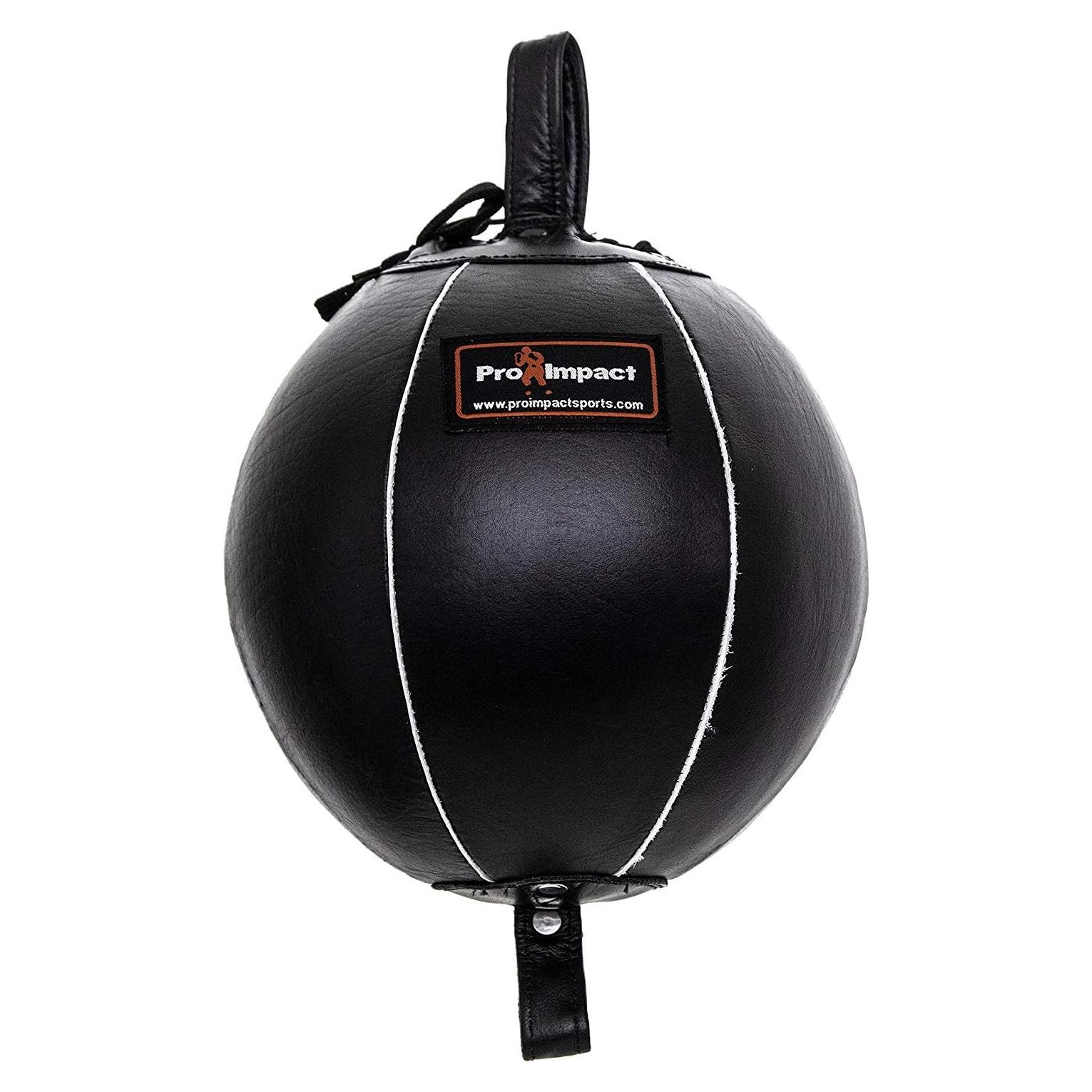 Bolsa de Boxeo Doble Extremo Pro Impact 7" Cuero Genuino