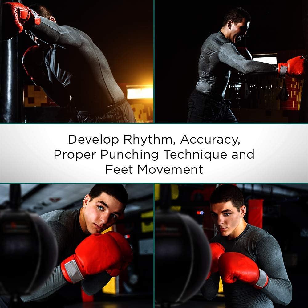 Bolsa de Boxeo Doble Extremo Pro Impact 7" Cuero Genuino