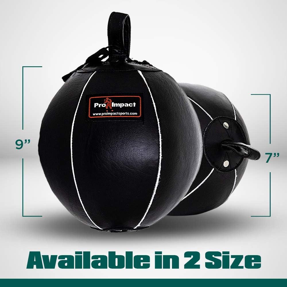 Bolsa de Boxeo Doble Extremo Pro Impact 7" Cuero Genuino