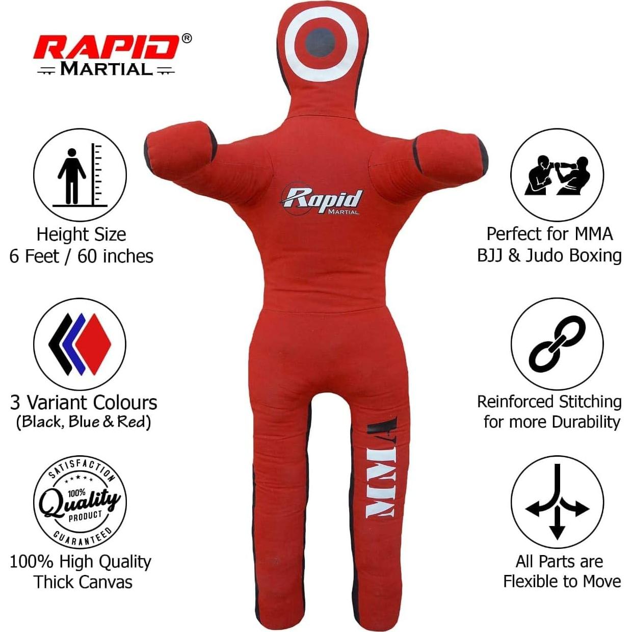 Muñeco de Lucha Rapid Martial 1.83m Sin Relleno MMA