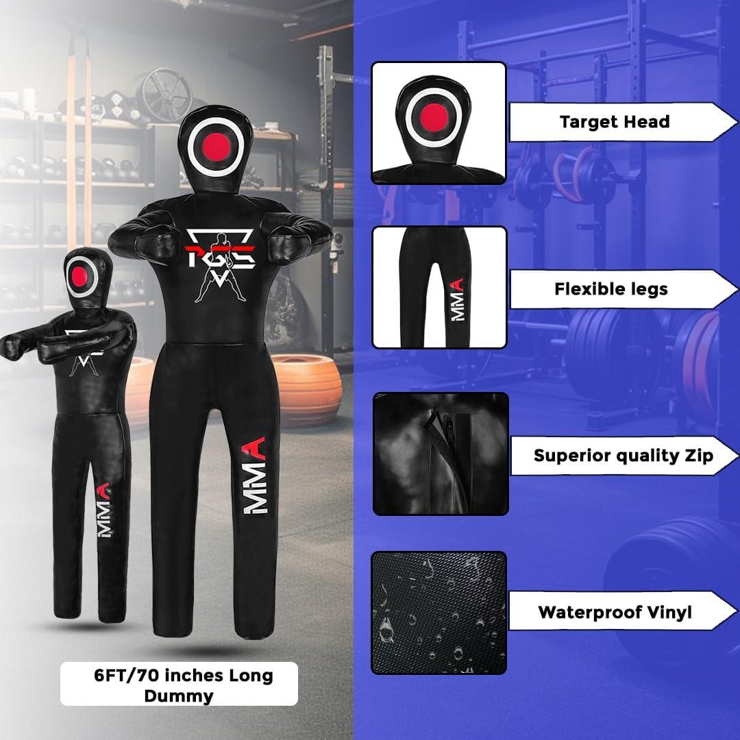 Muñeco de Grappling PGS 1.75m Vinilo Entrenamiento MMA