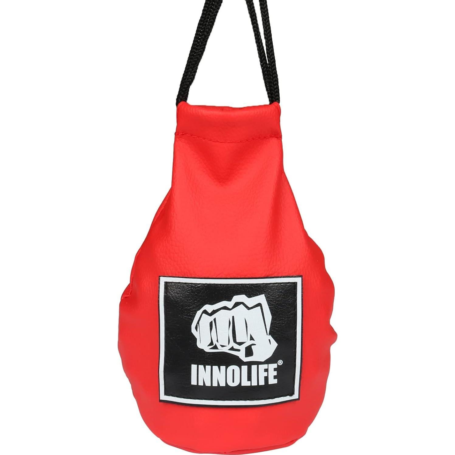 Bolsa de Esquiva de Boxeo INNOLIFE de Piel PU Roja 1.13 kg