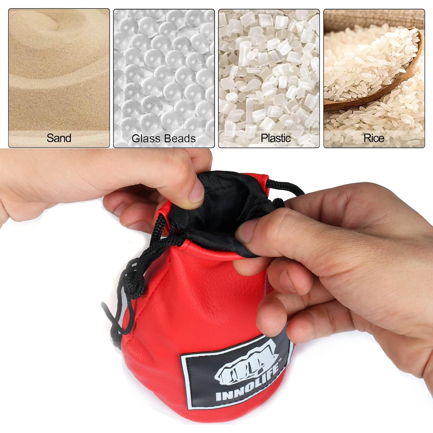 Bolsa de Esquiva de Boxeo INNOLIFE de Piel PU Roja 1.13 kg