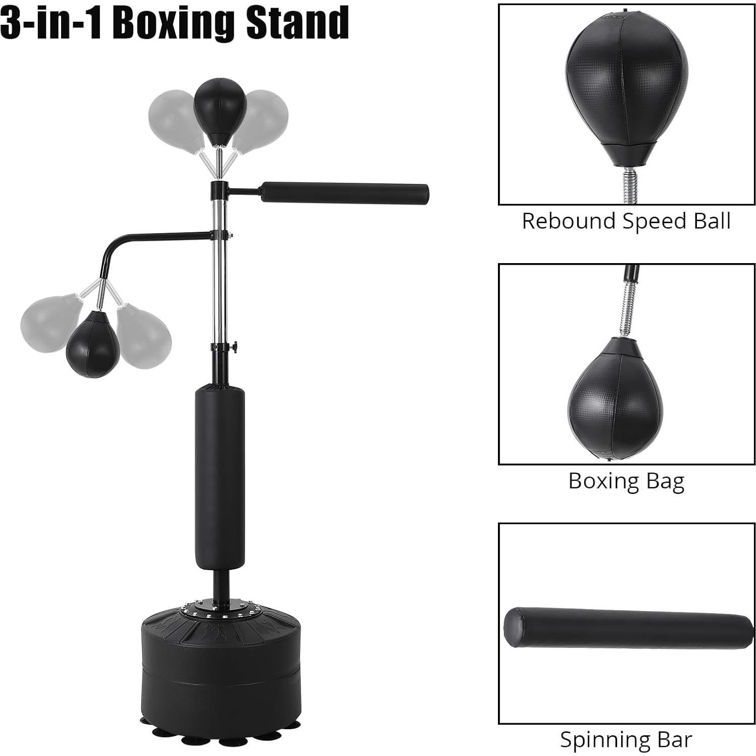Saco de Boxeo Independiente Garvee con Barra Giratoria 360°