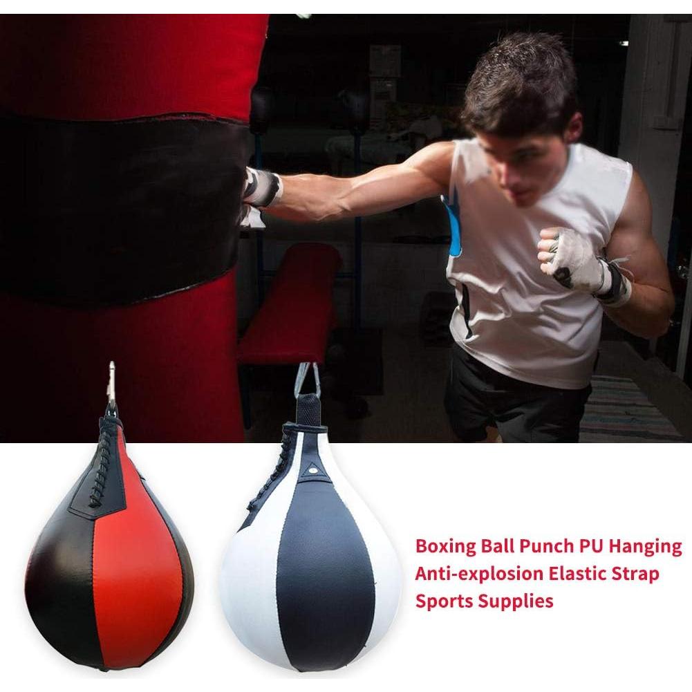 Bola de Golpeo Rápido CALIDAKA de Cuero PU para Boxeo