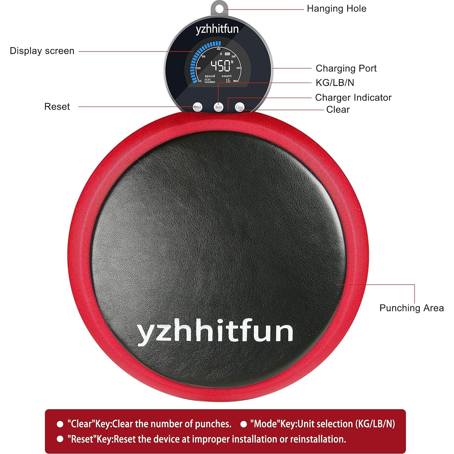 Dispositivo de Medición de Fuerza de Boxeo YZHHITFUN Todo en Uno