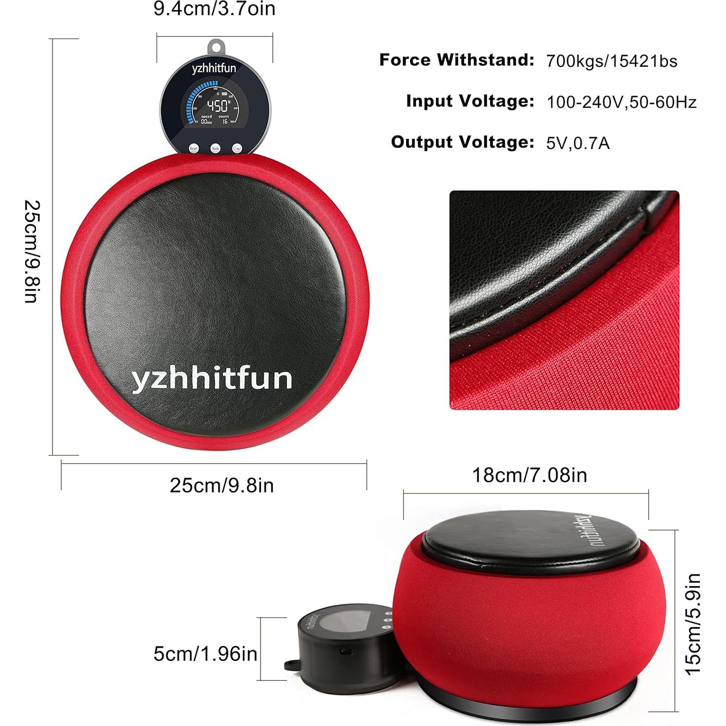 Dispositivo de Medición de Fuerza de Boxeo YZHHITFUN Todo en Uno