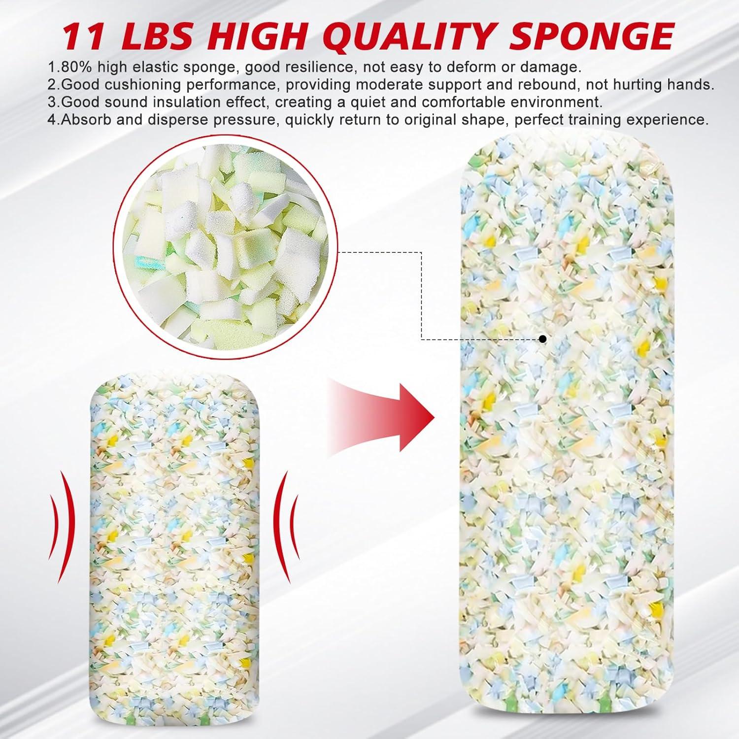 Saco de Boxeo Colgante YORWHIN 4FT con Guantes 12OZ y Relleno