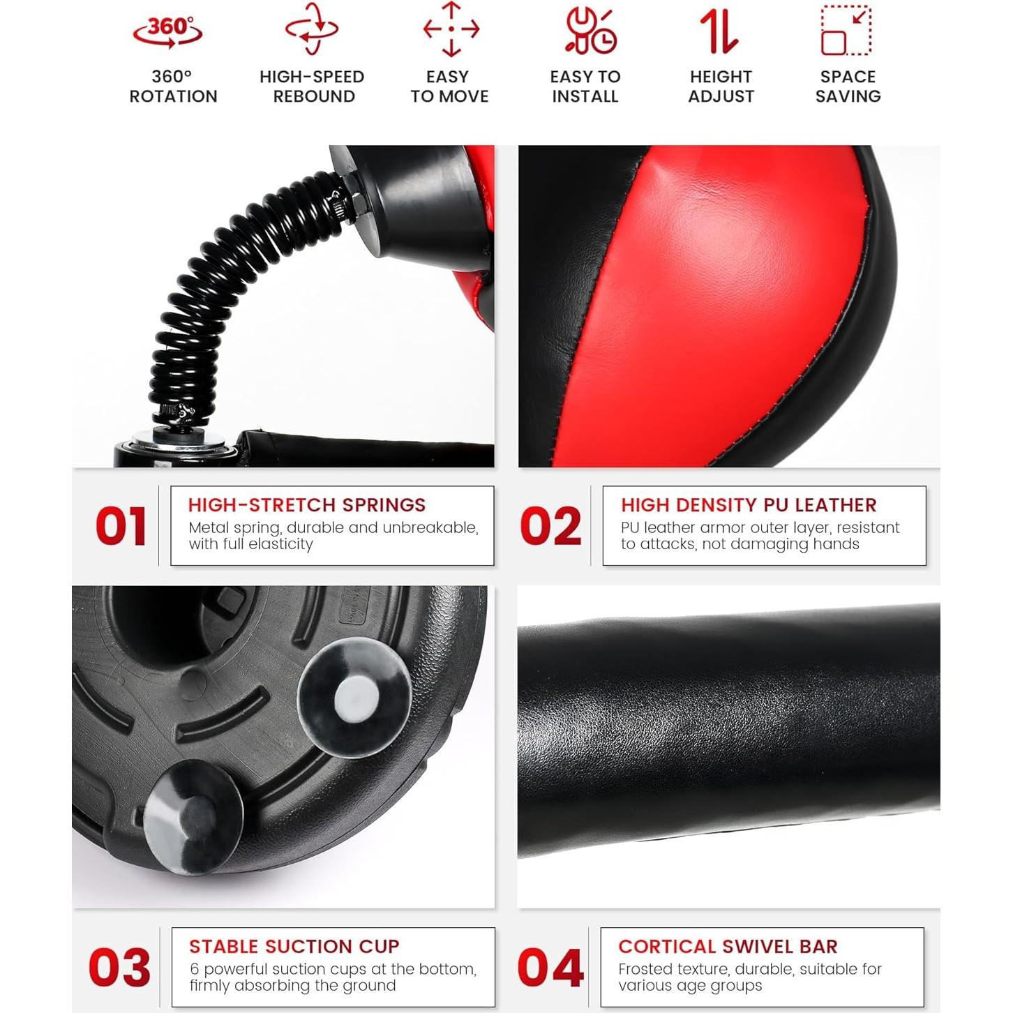 Barra de Boxeo INNOLIFE Ajustable para Niños 7-12 Años