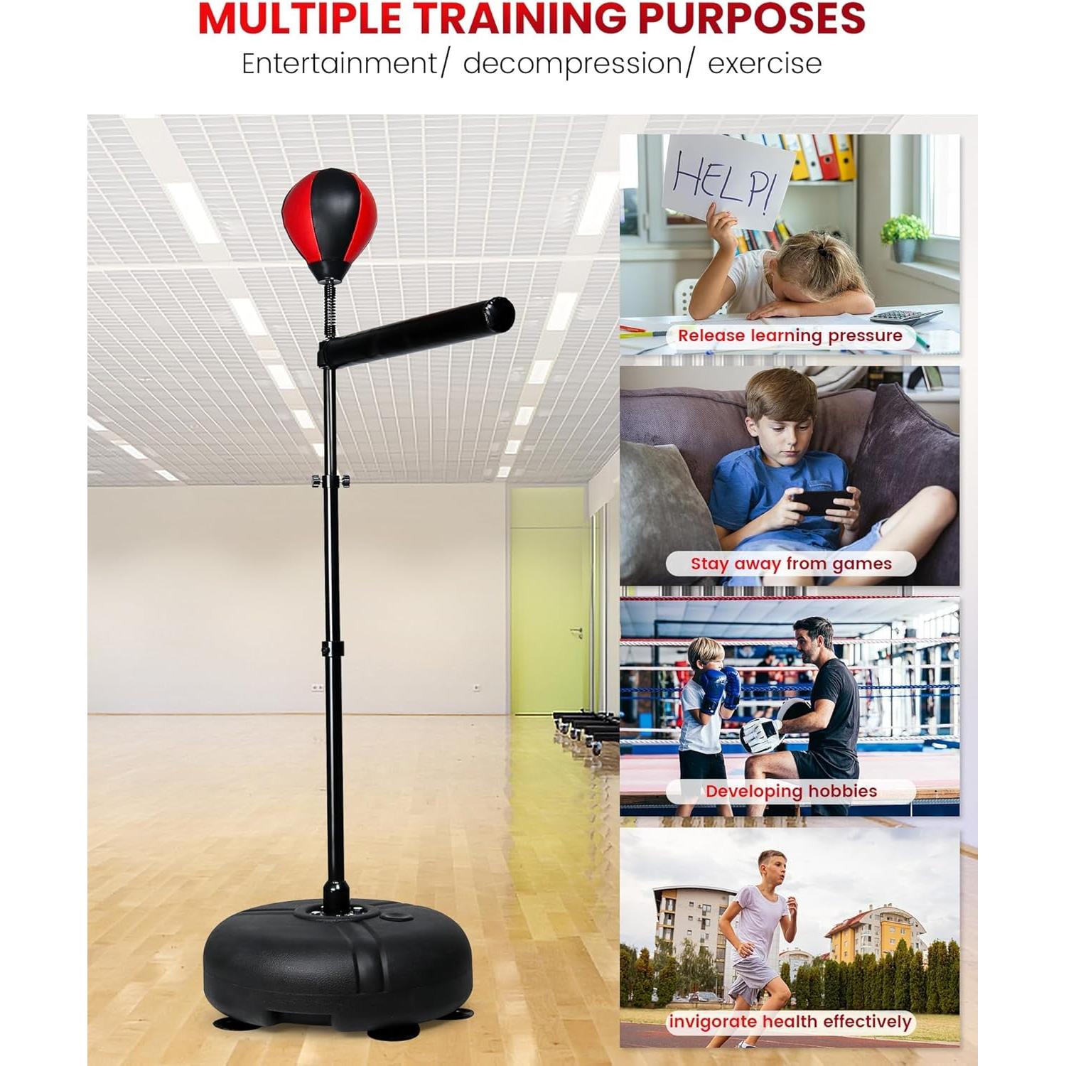 Barra de Boxeo INNOLIFE Ajustable para Niños 7-12 Años