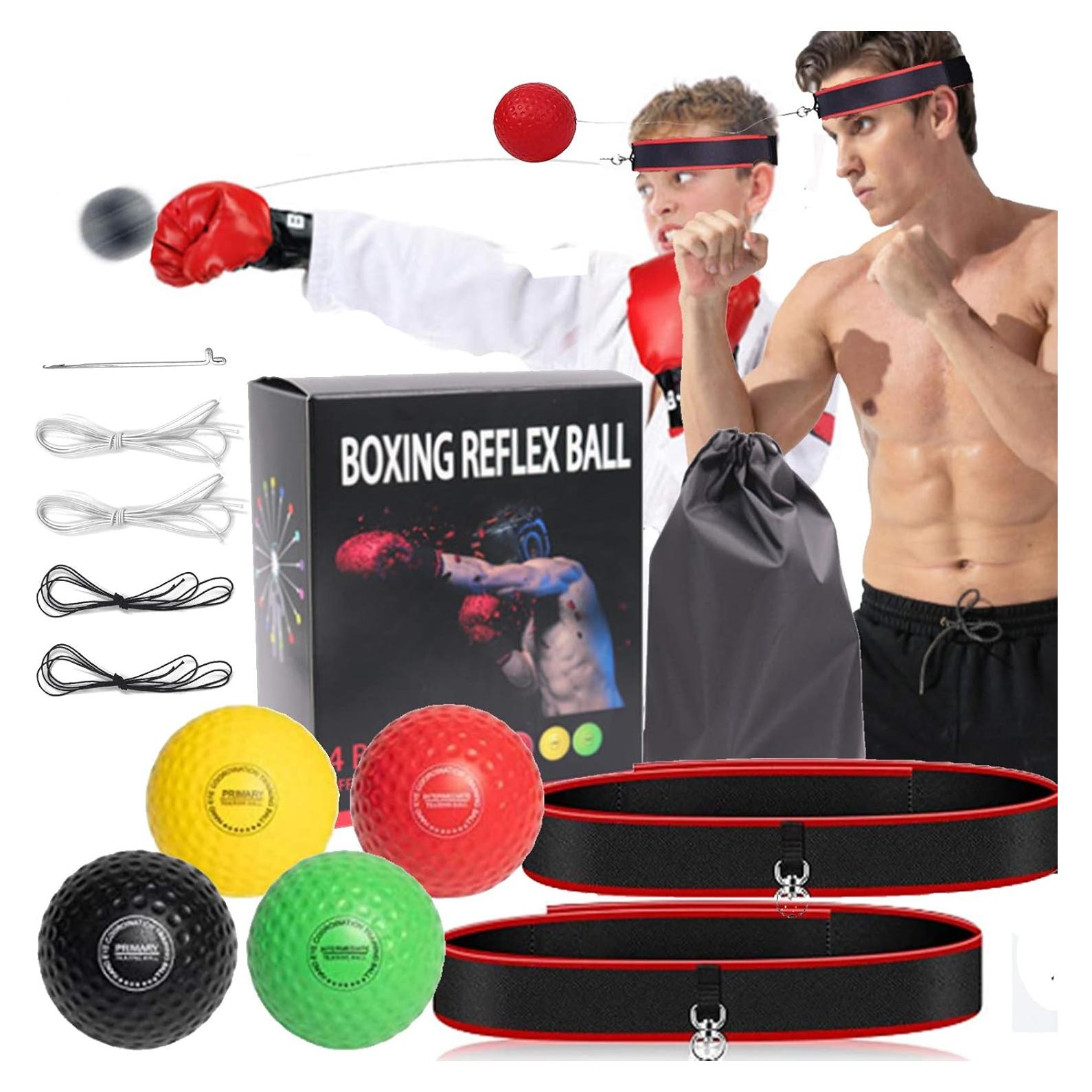 Bola de Reflexión de Boxeo KT-GARY con 4 Niveles y 2 Cintas