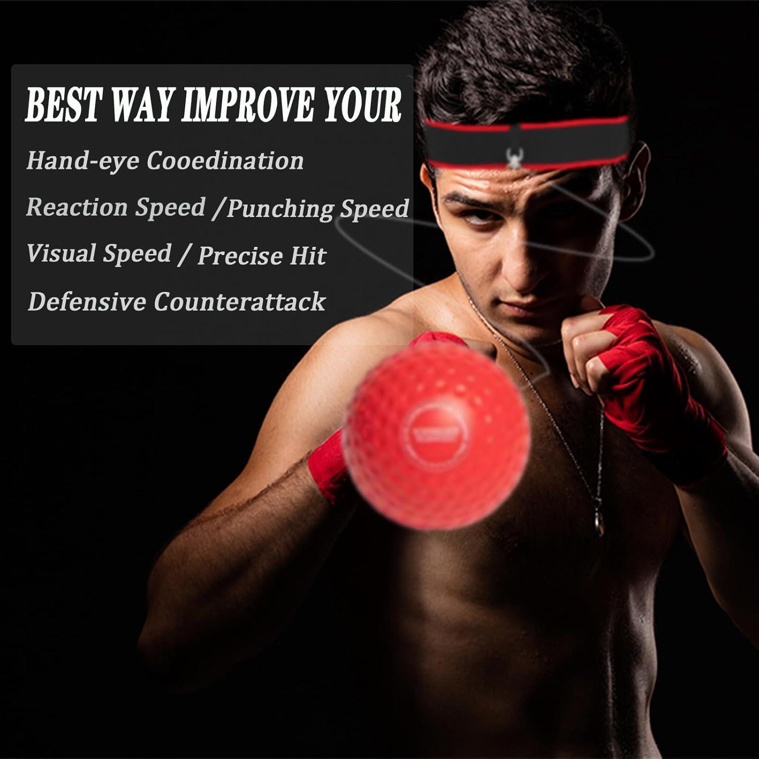 Bola de Reflexión de Boxeo KT-GARY con 4 Niveles y 2 Cintas