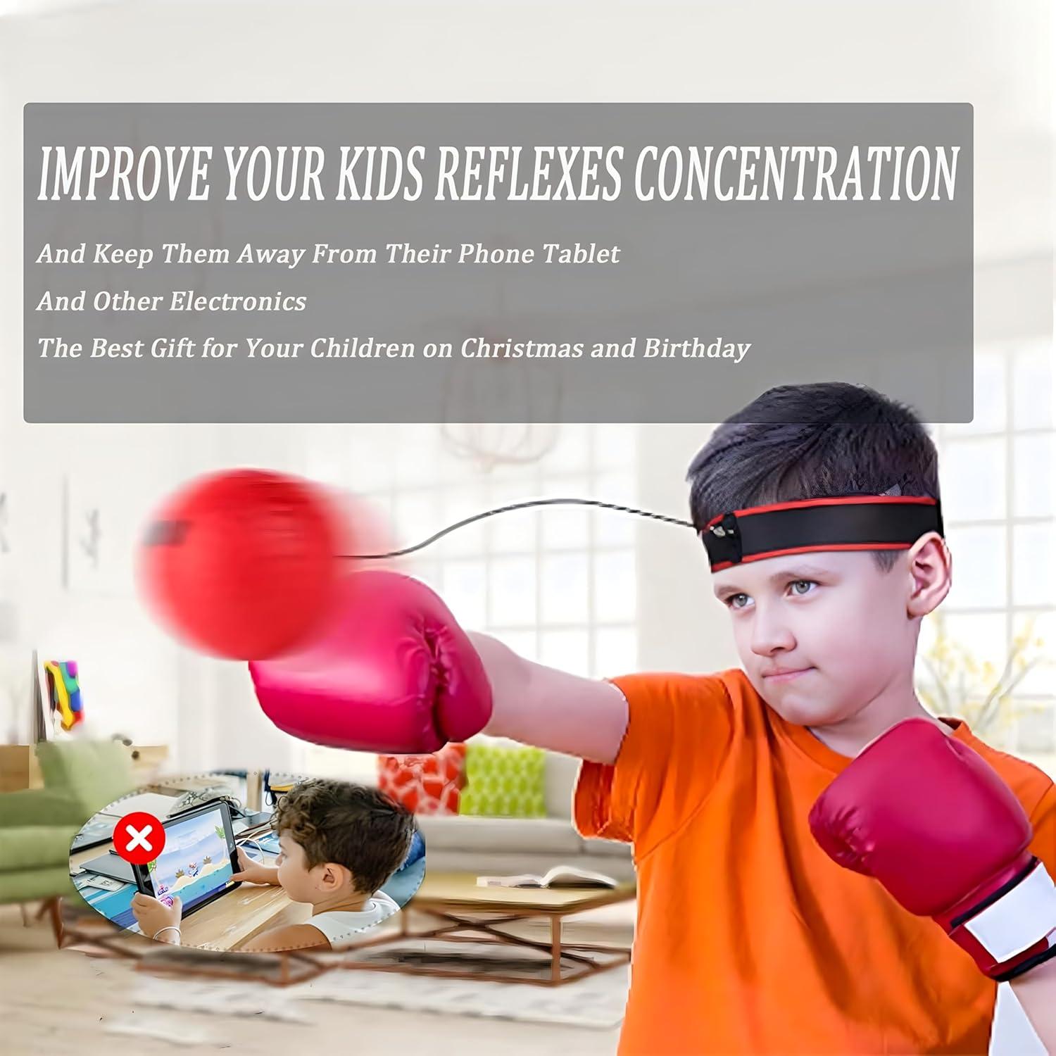 Bola de Reflexión de Boxeo KT-GARY con 4 Niveles y 2 Cintas