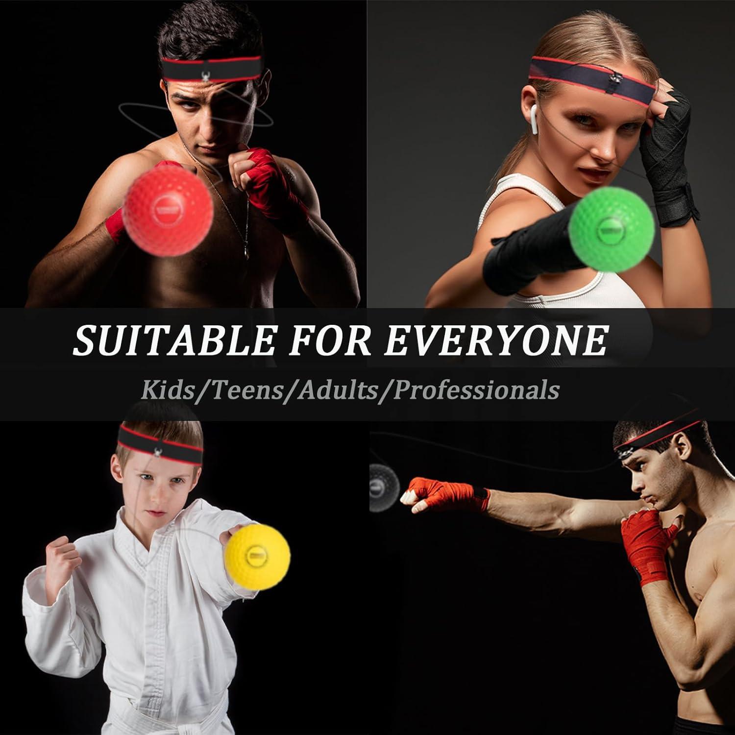 Bola de Reflexión de Boxeo KT-GARY con 4 Niveles y 2 Cintas