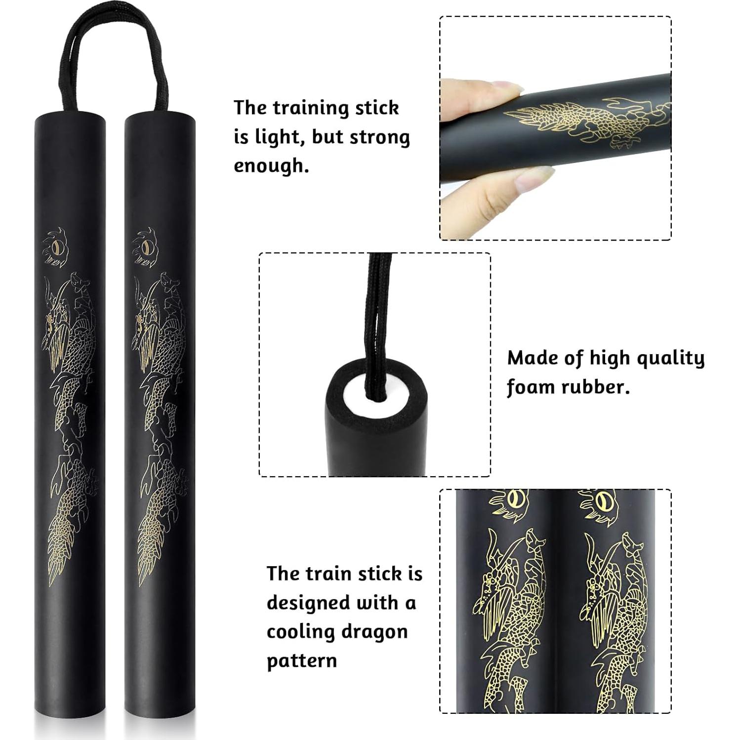 Palos de Entrenamiento de Goma Espuma Wpxmer 25.4x3.3cm