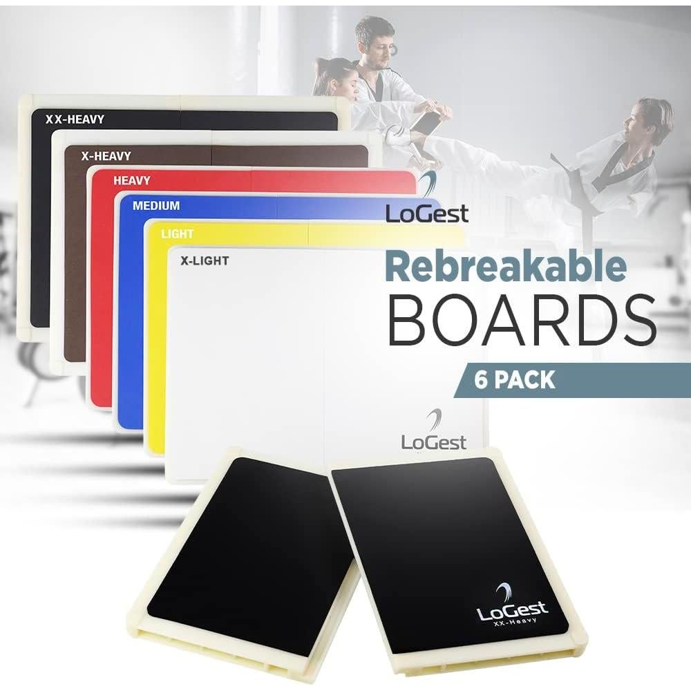 Tableros Requebrajables Logest para Artes Marciales - 4 Piezas