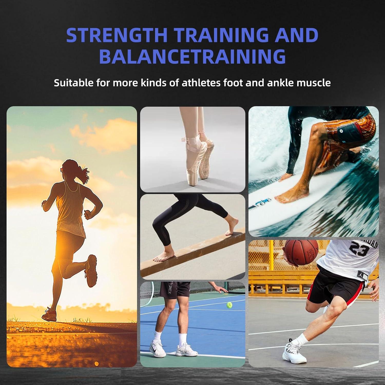 Entrenador de Fuerza para Tobillo Juoe - Tabla de Equilibrio Antideslizante