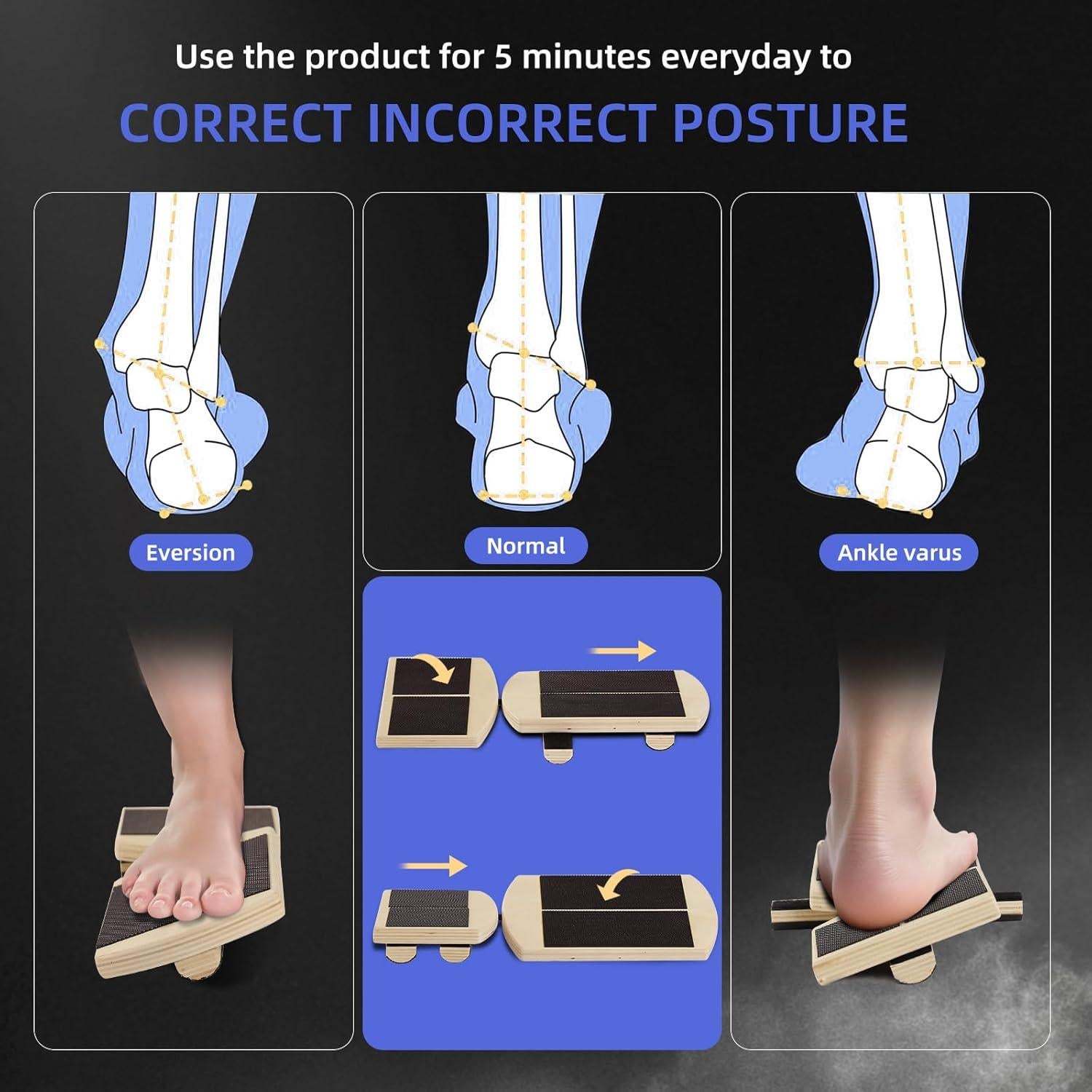 Entrenador de Fuerza para Tobillo Juoe - Tabla de Equilibrio Antideslizante
