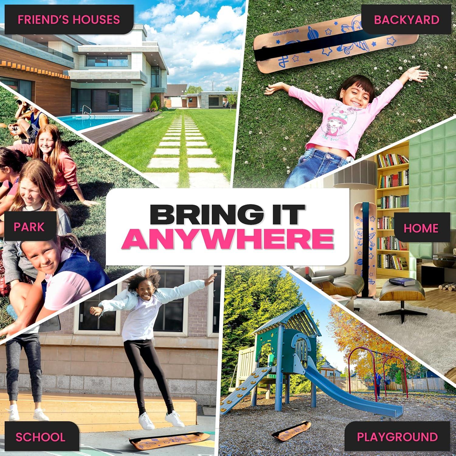 Tabla de Equilibrio 4Balancing para Niños - Madera - 80 cm