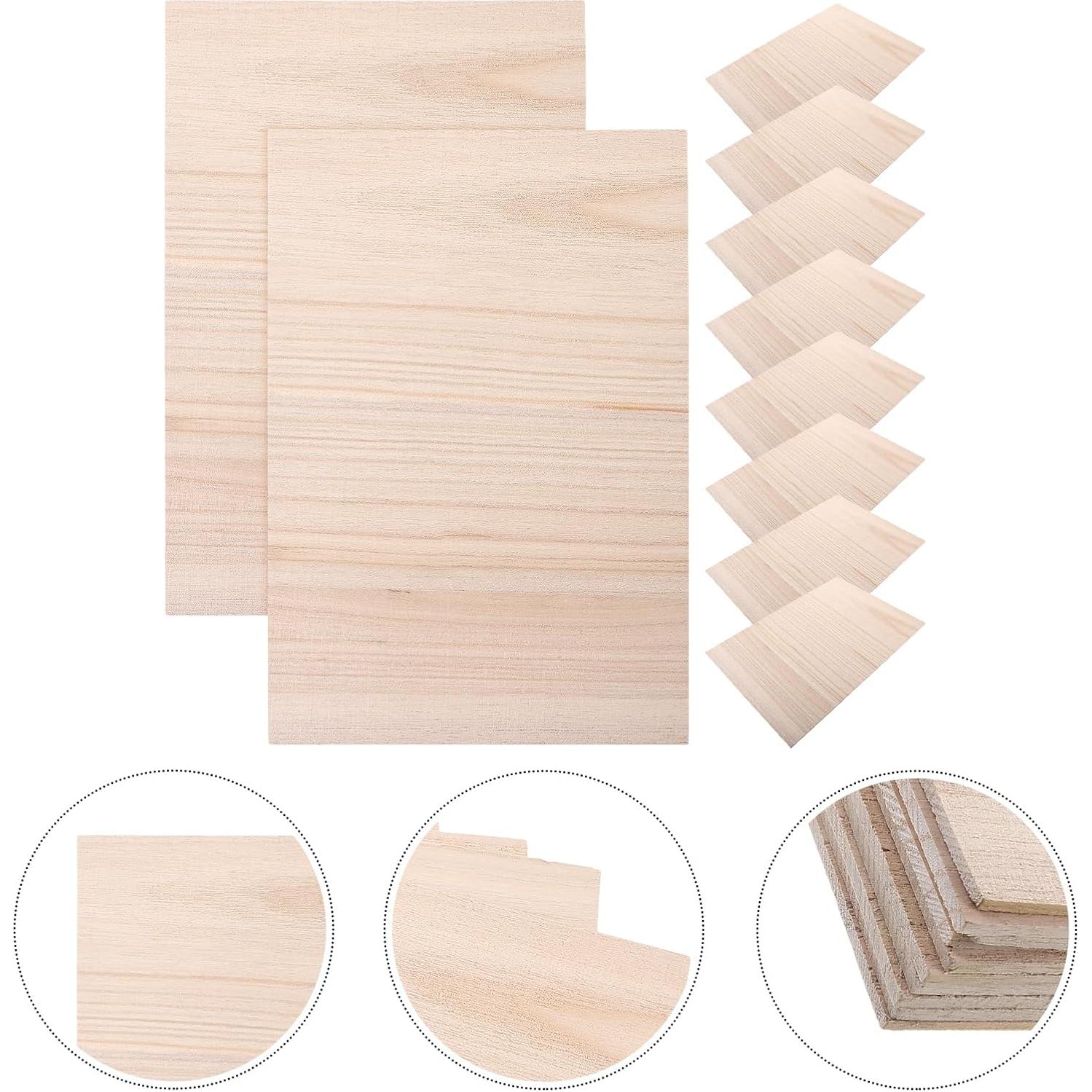 10 Tableros de Rompimiento de Madera Veemoon 30.5x20.4cm