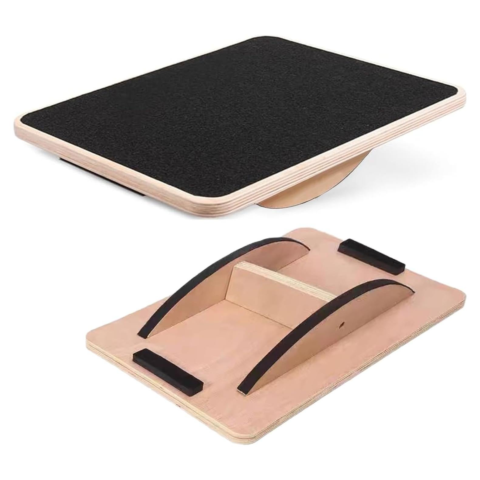 Tabla de Equilibrio Juoe Antideslizante 350LBS Madera 44.45x34.29cm