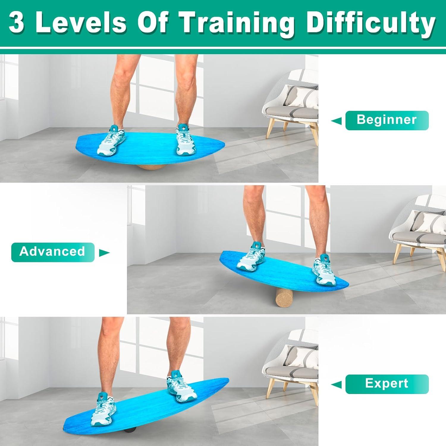 Tablero de Equilibrio Healfith de Madera Antideslizante 204kg