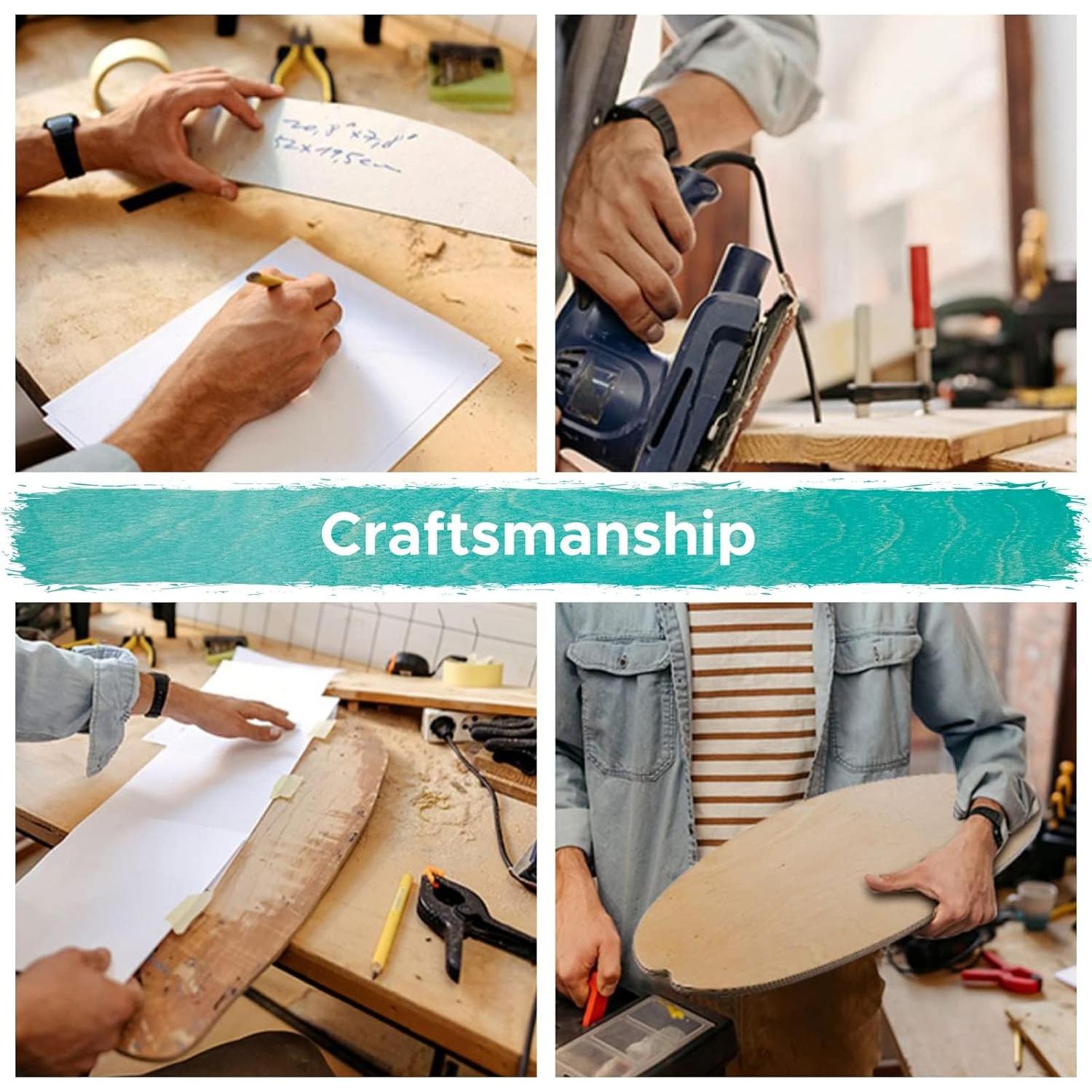 Tabla de Equilibrio XCMAN Verde Cohete con Rodillo Madera