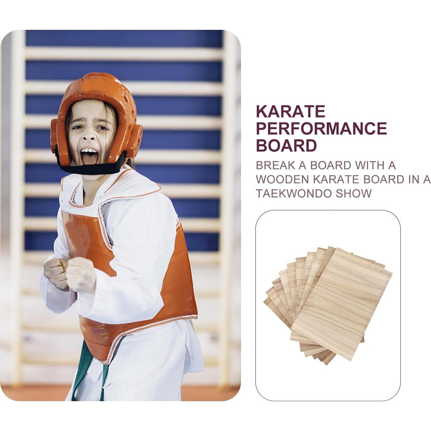 10 Tableros de Rompimiento de Taekwondo Veemoon 30x20x0.6cm